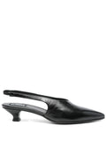 Eros Black Leather Mules
