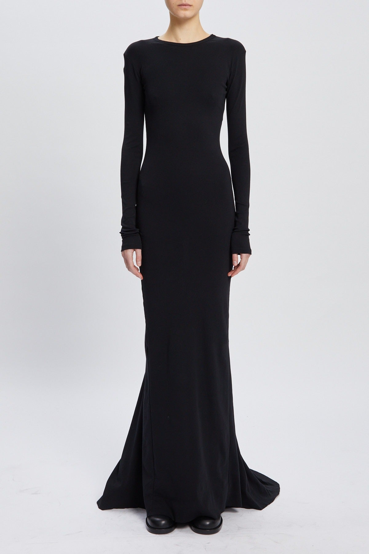 JESSE LONG SLEEVE X-LONG FLARED DRESS