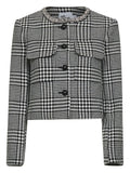 HOUNDSTOOTH CRYSTAL TRIM JACKET