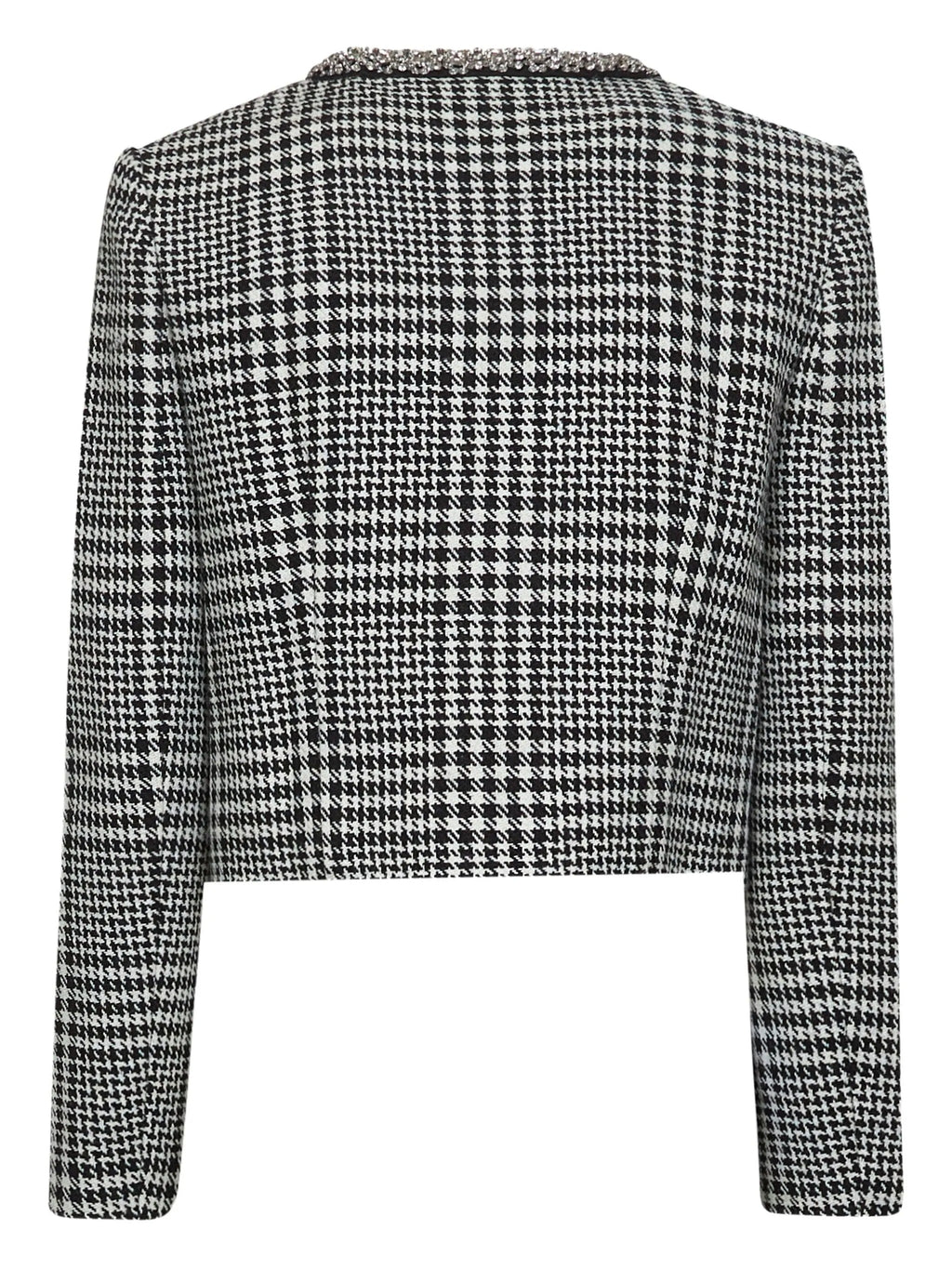 HOUNDSTOOTH CRYSTAL TRIM JACKET
