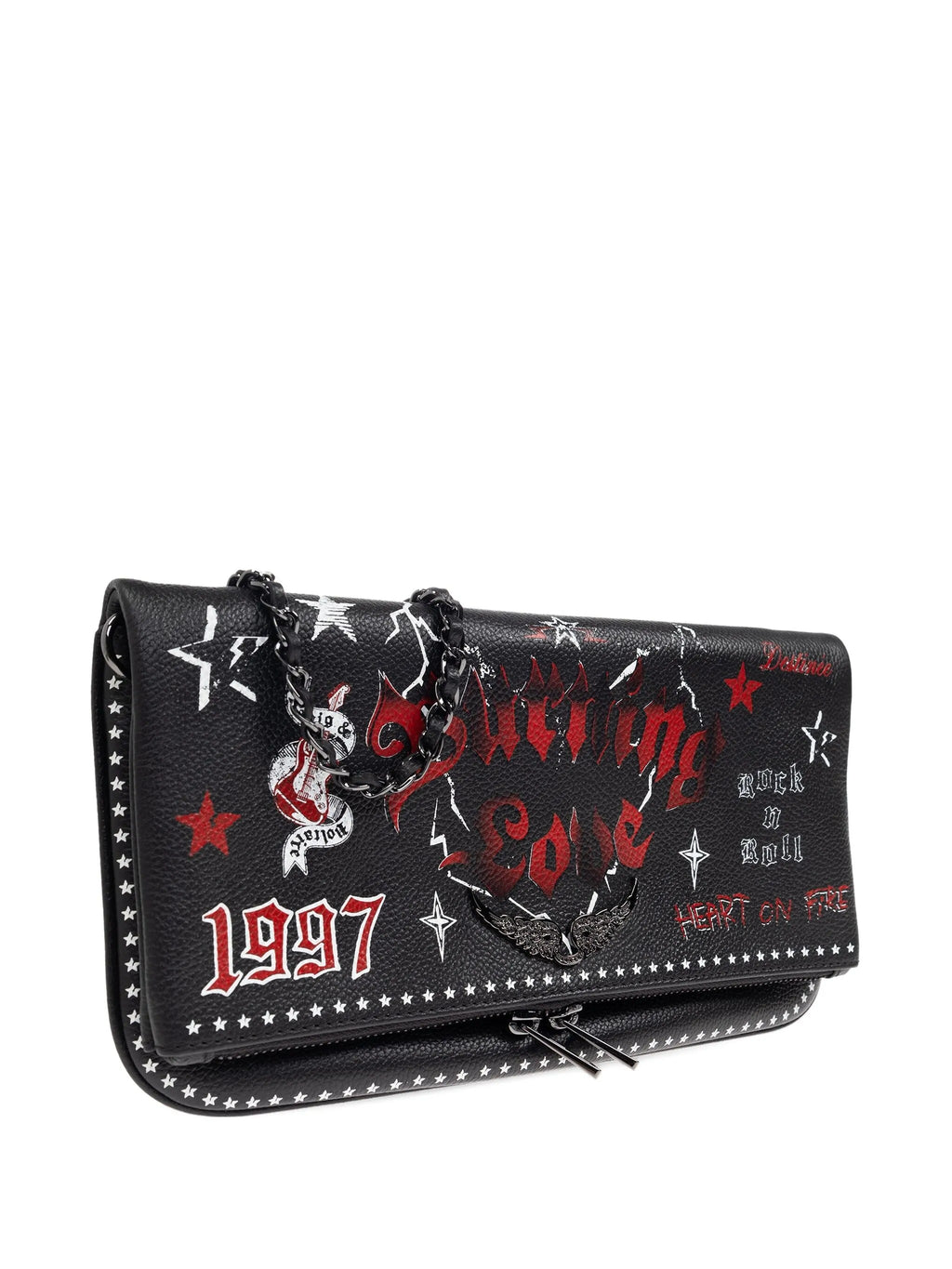 ROCK GRAINED LEATHER PUNK