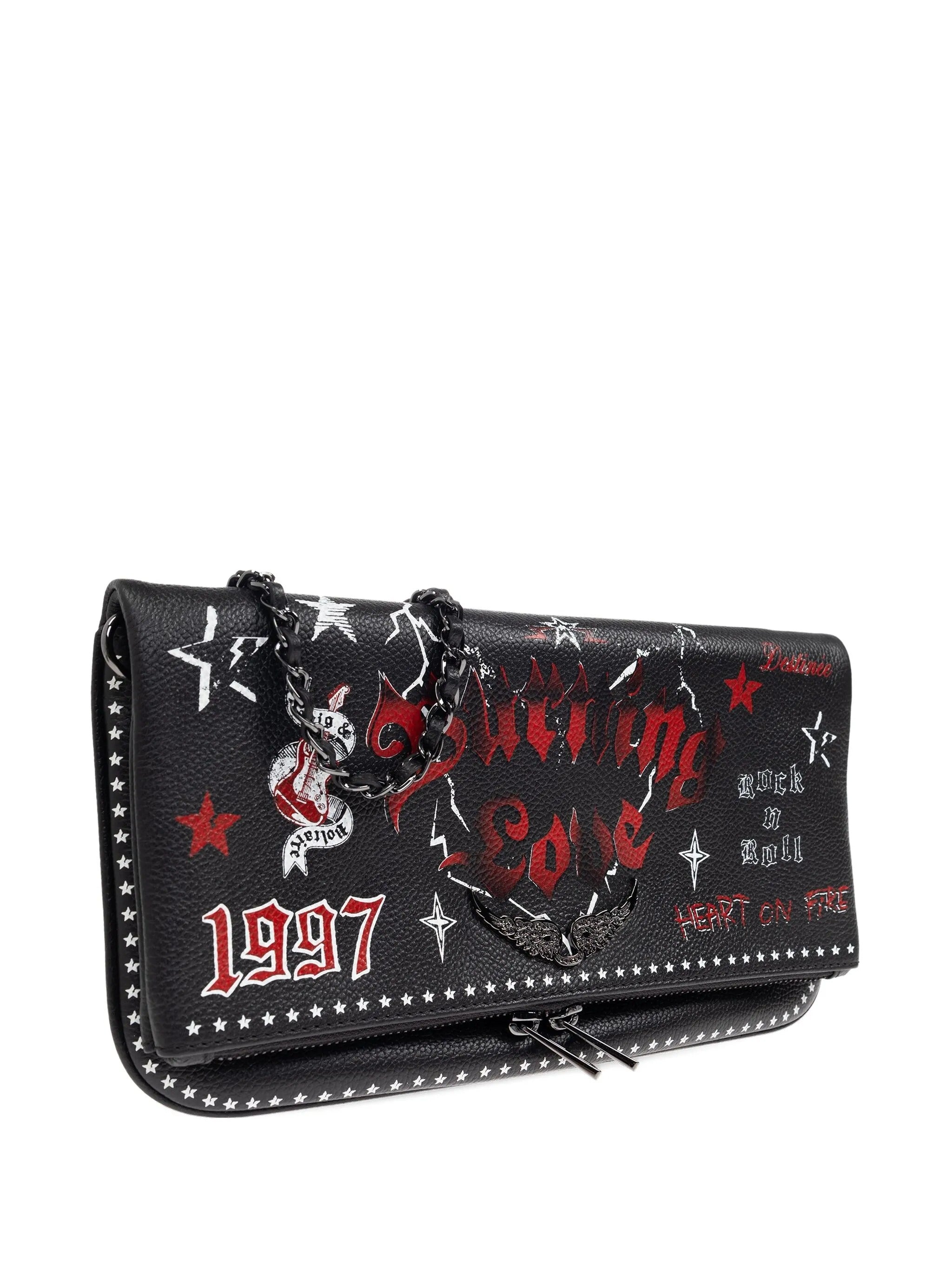 ROCK GRAINED LEATHER PUNK