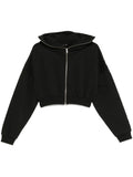 CROPPED FULL ZIP SOOT