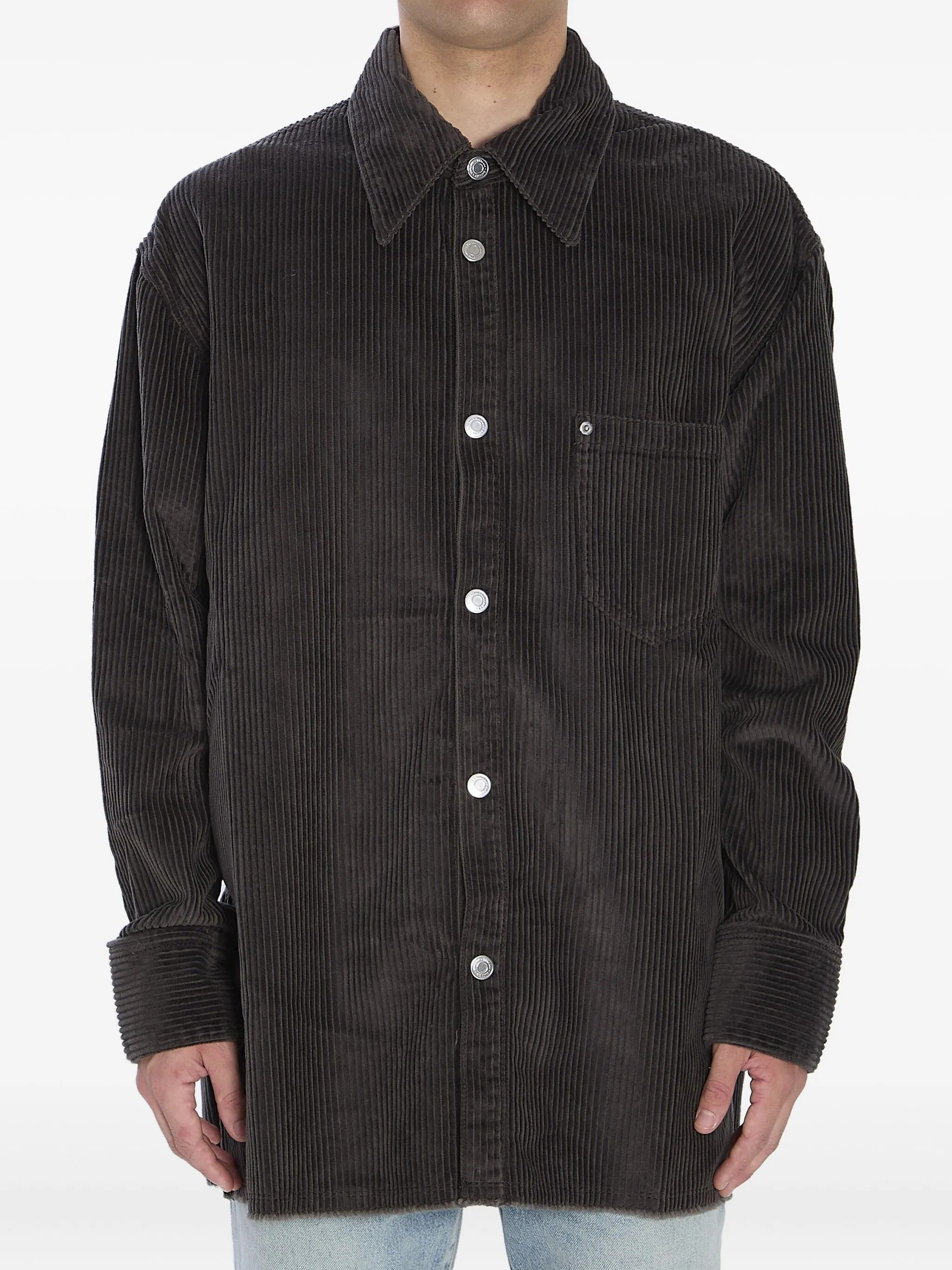 SHIRT SIDE SLIT OVERSHIRT