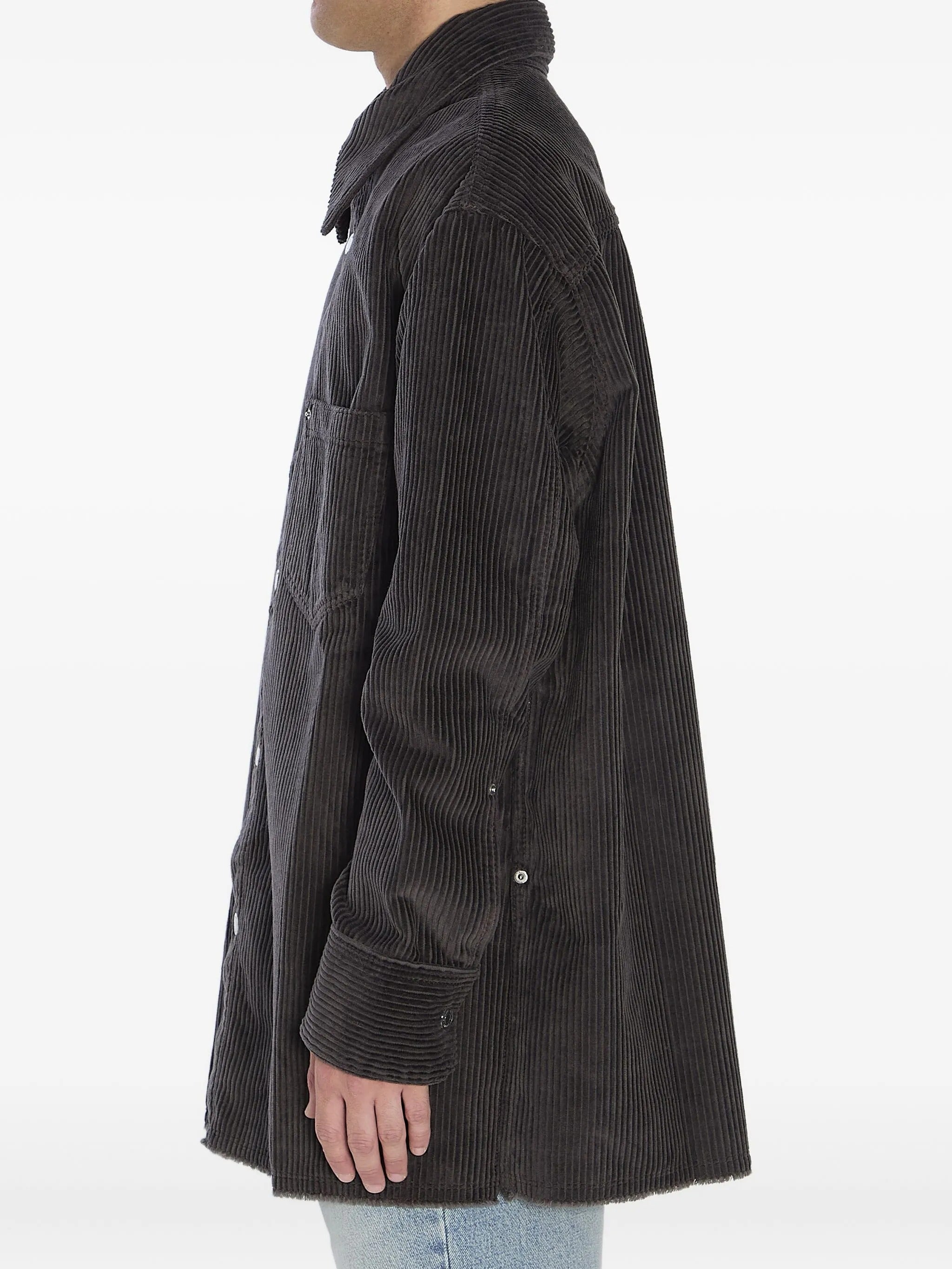 SHIRT SIDE SLIT OVERSHIRT