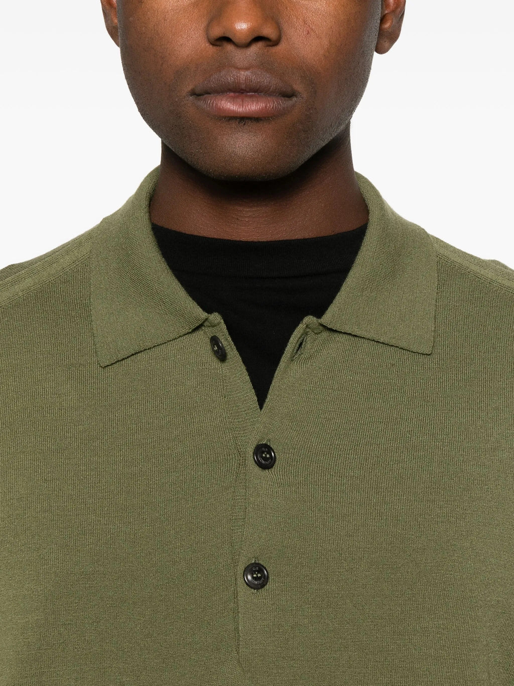 KNITWEAR POLO COLLAR IN MERINO WOOL