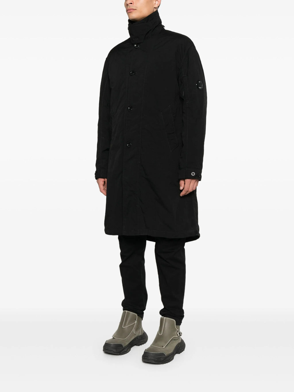 OUTERWEAR LONG JACKET IN TWILL