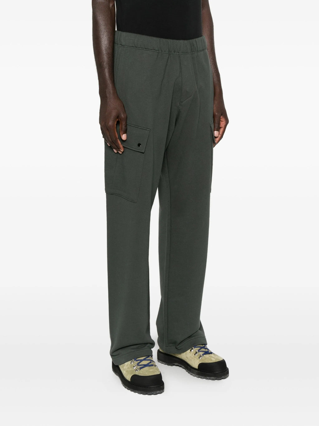 SWEATPANTS CARGO PANT IN DIAGONAL RAISED FLEECE
