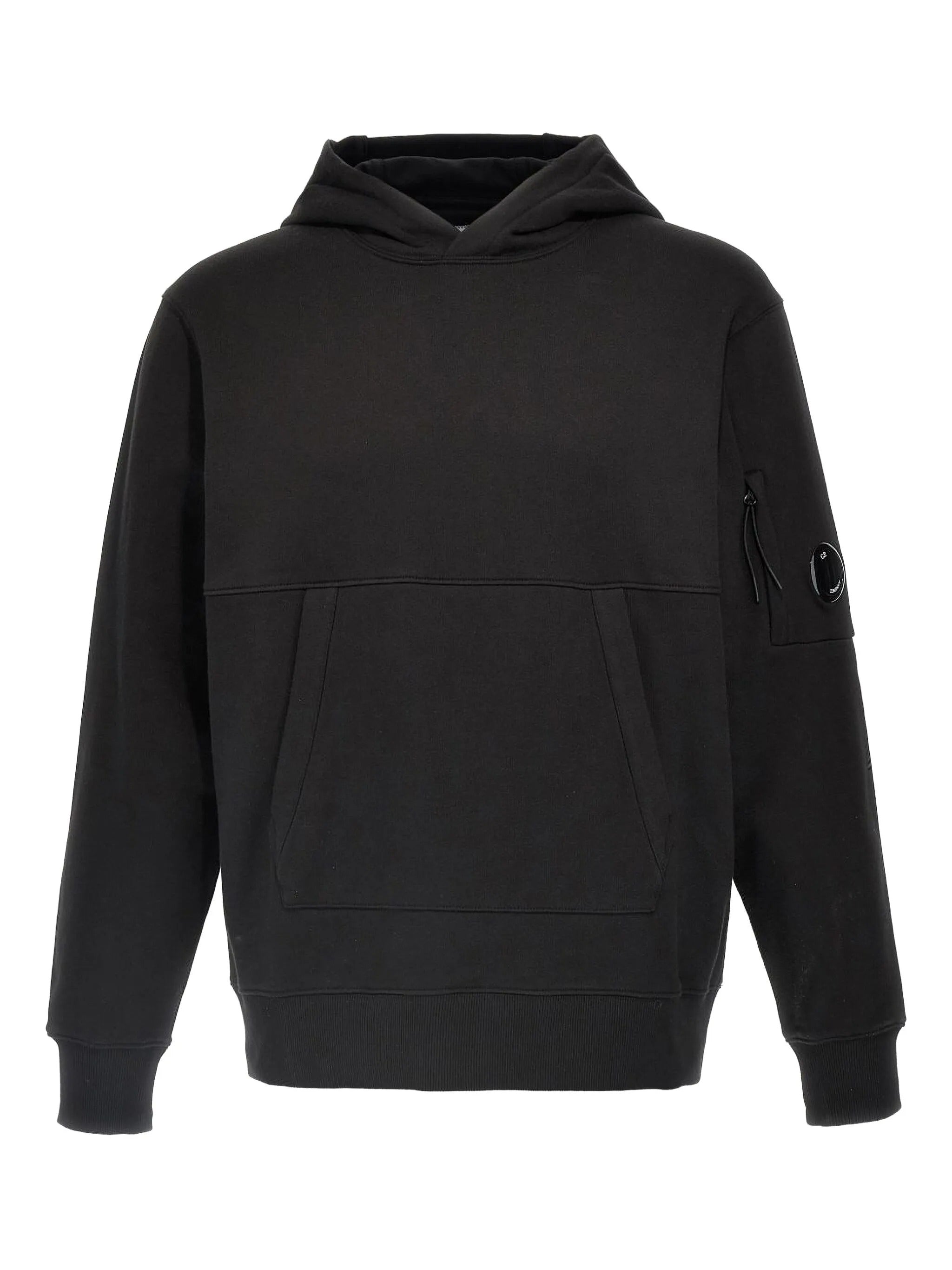 SWEATSHIRTS SWEAT HOODED IN DIAGONAL RAISED FLEECE