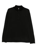 SWEATSHIRTS POLO COLLAR IN ACERO FLEECE