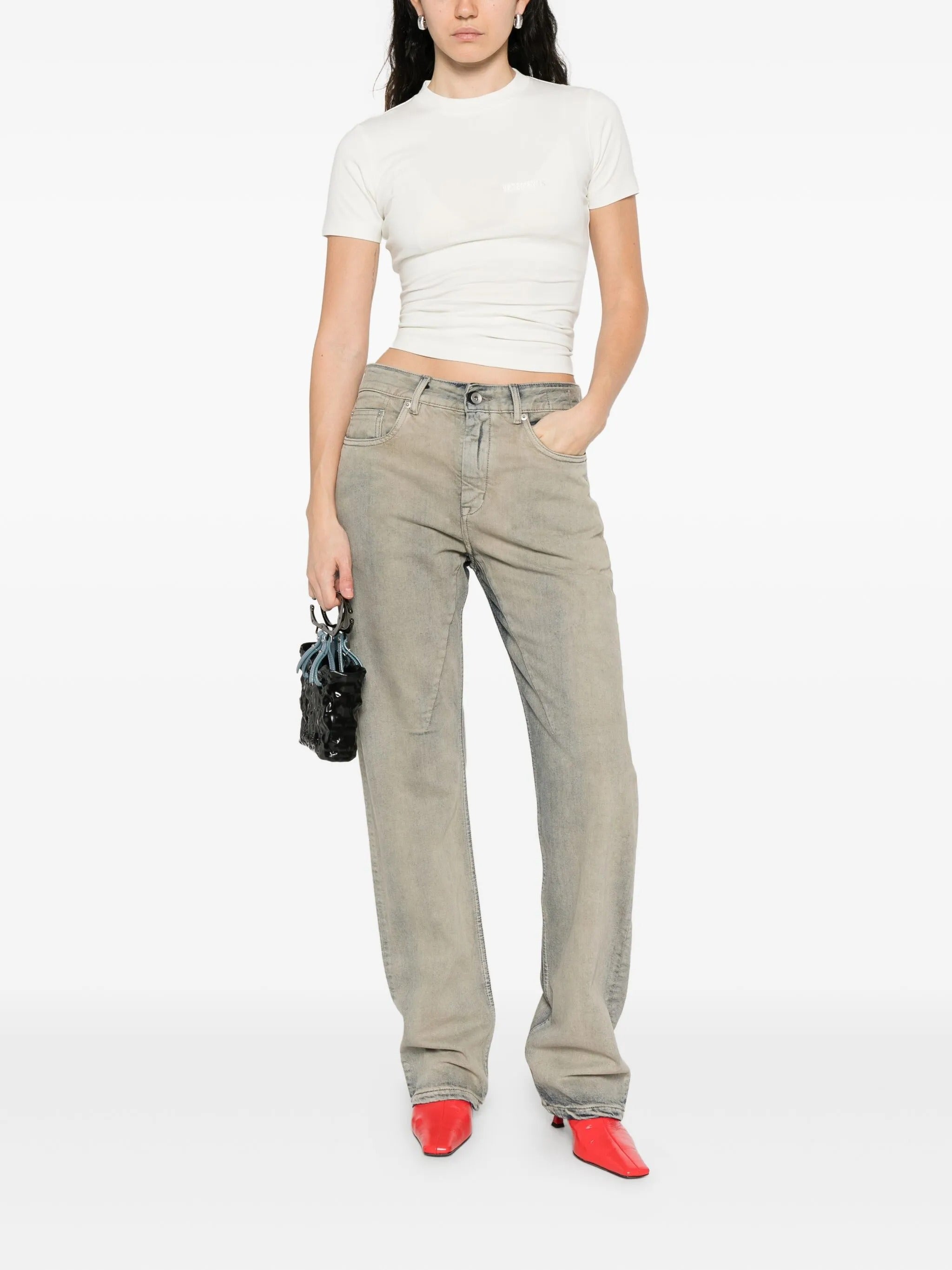 LOGO FITTED T SHIRT WOMEN