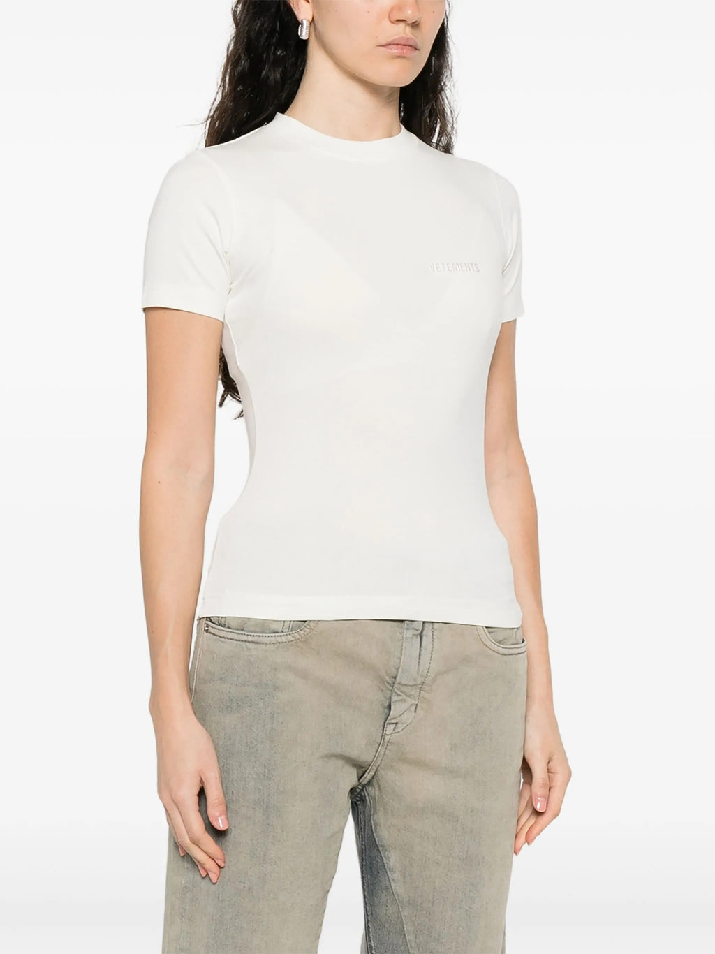 LOGO FITTED T SHIRT WOMEN