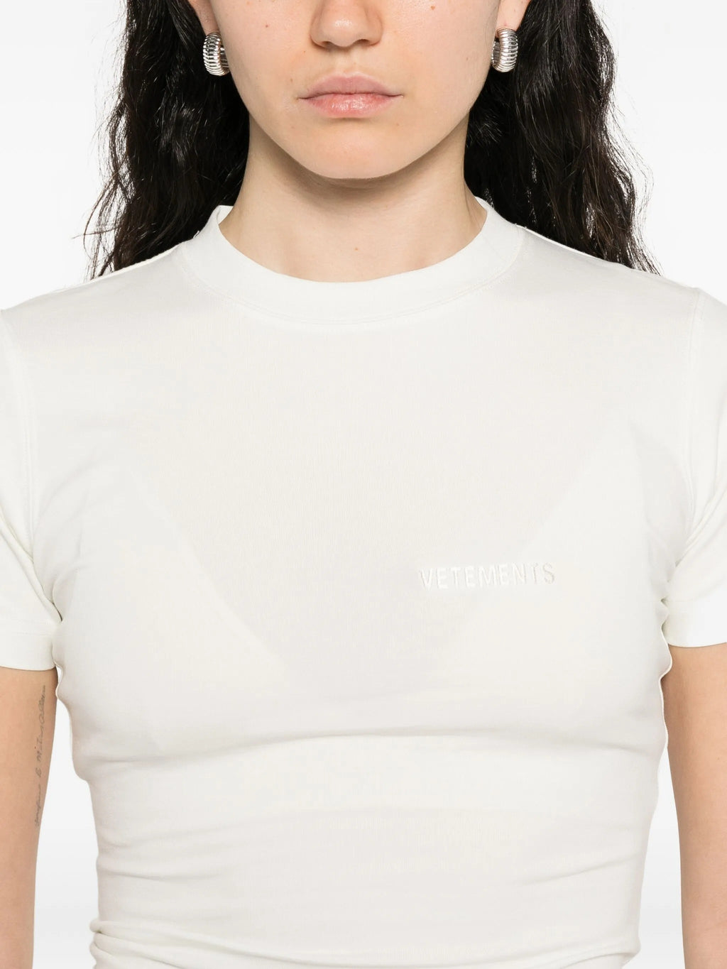 LOGO FITTED T SHIRT WOMEN