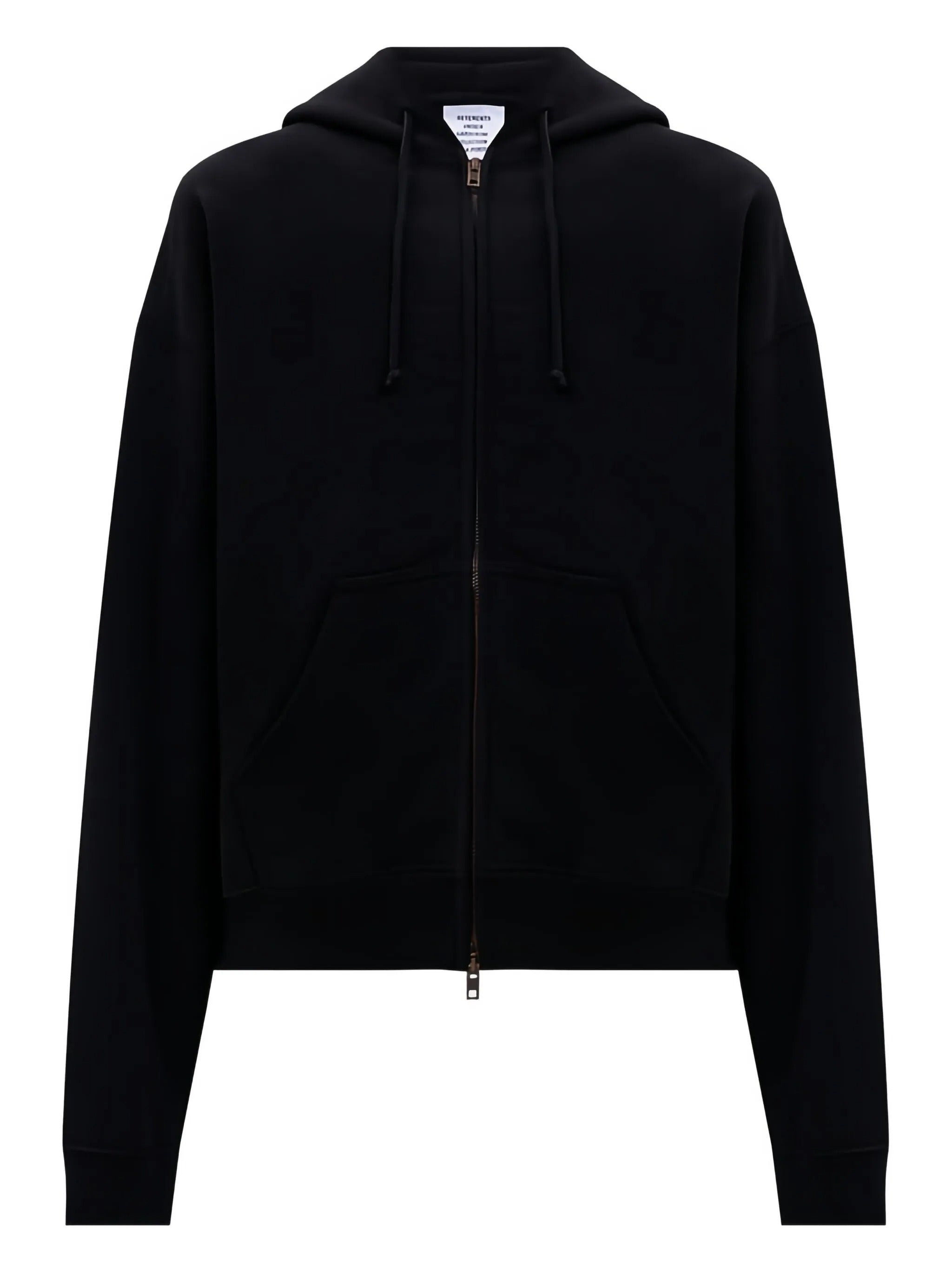 LOGO FITTED ZIP UP HOODIE