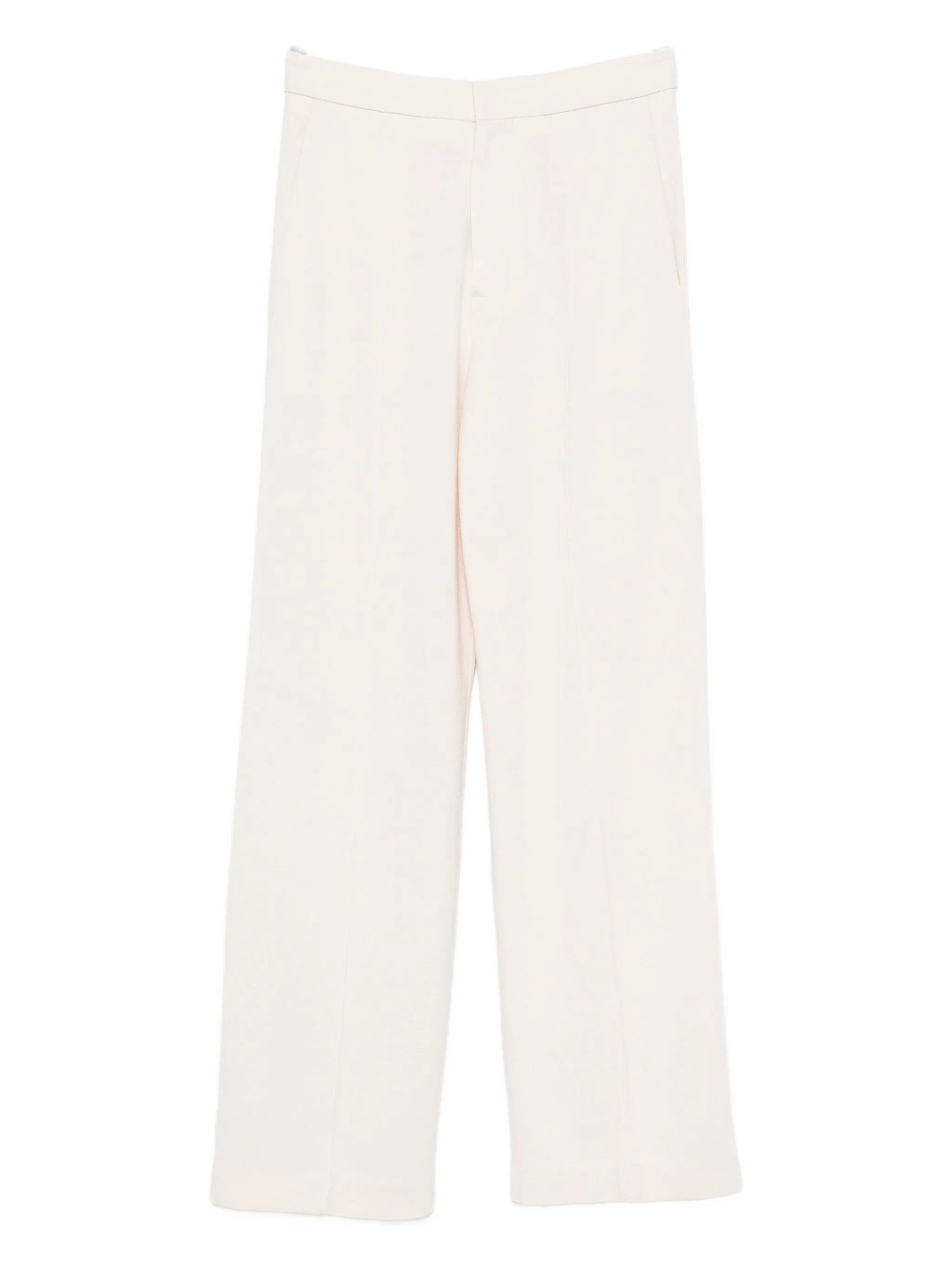 wool high waist pants