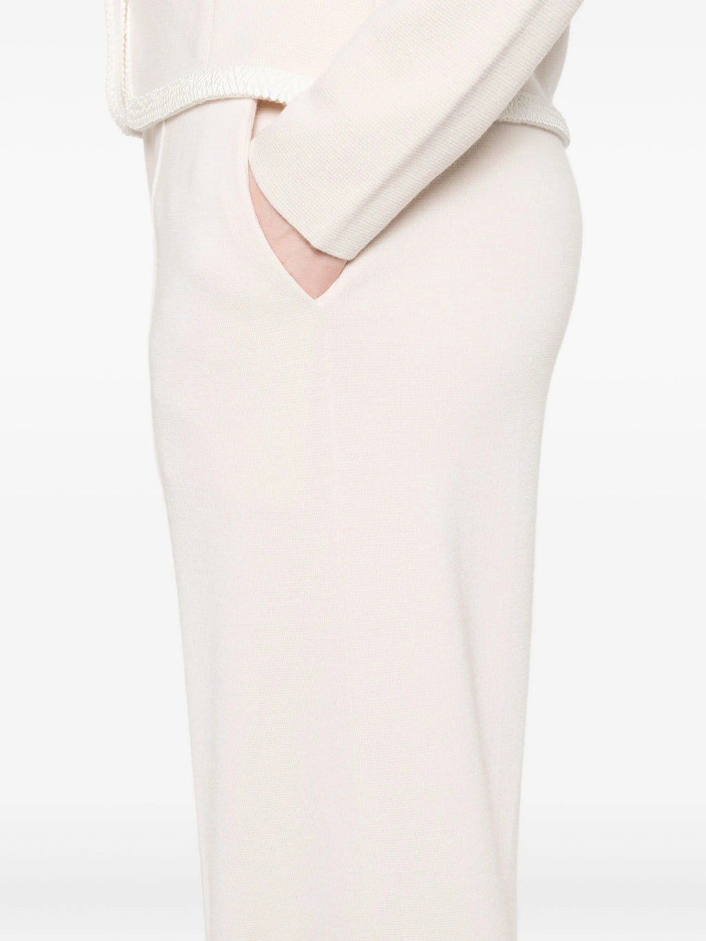 wool viscose twill regular waist pants
