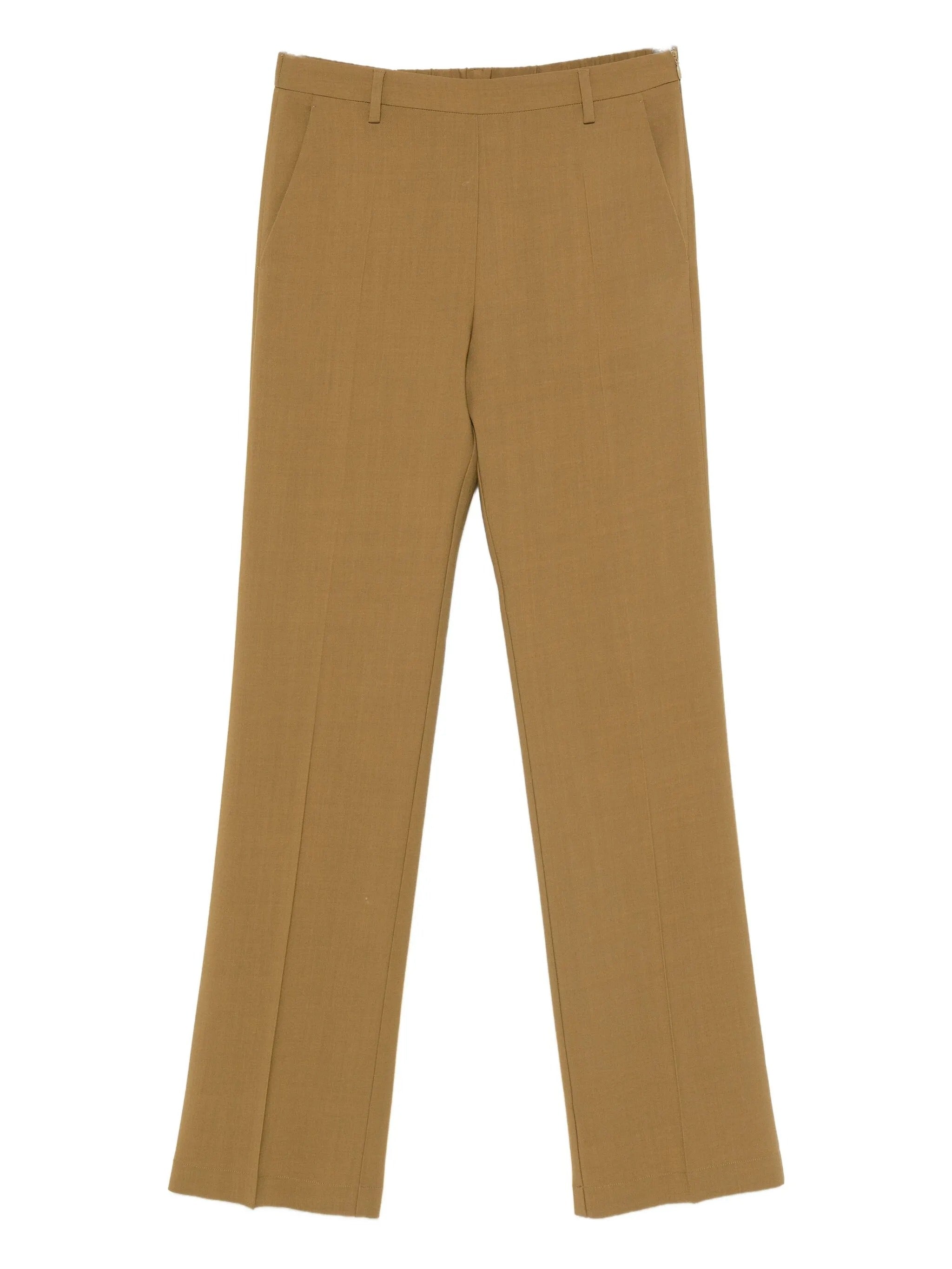 wool viscose twill regular waist pants