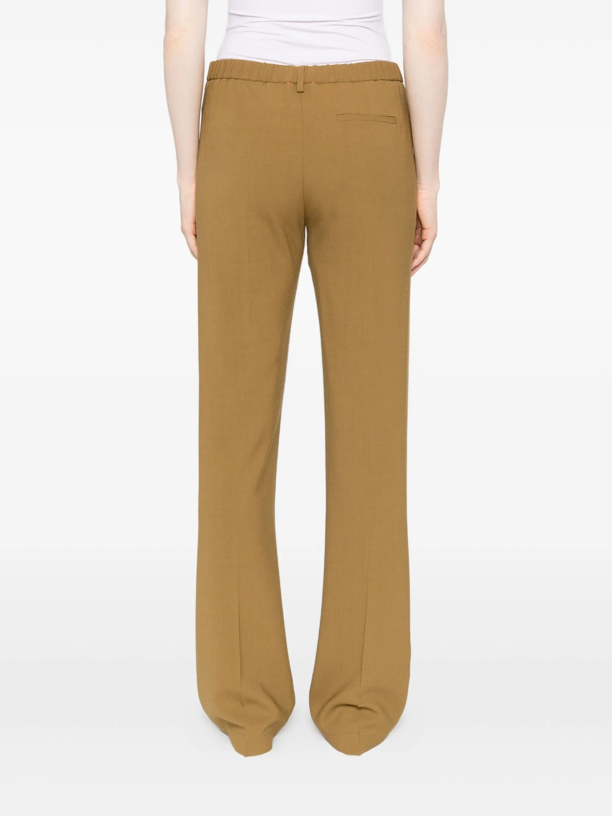 wool viscose twill regular waist pants