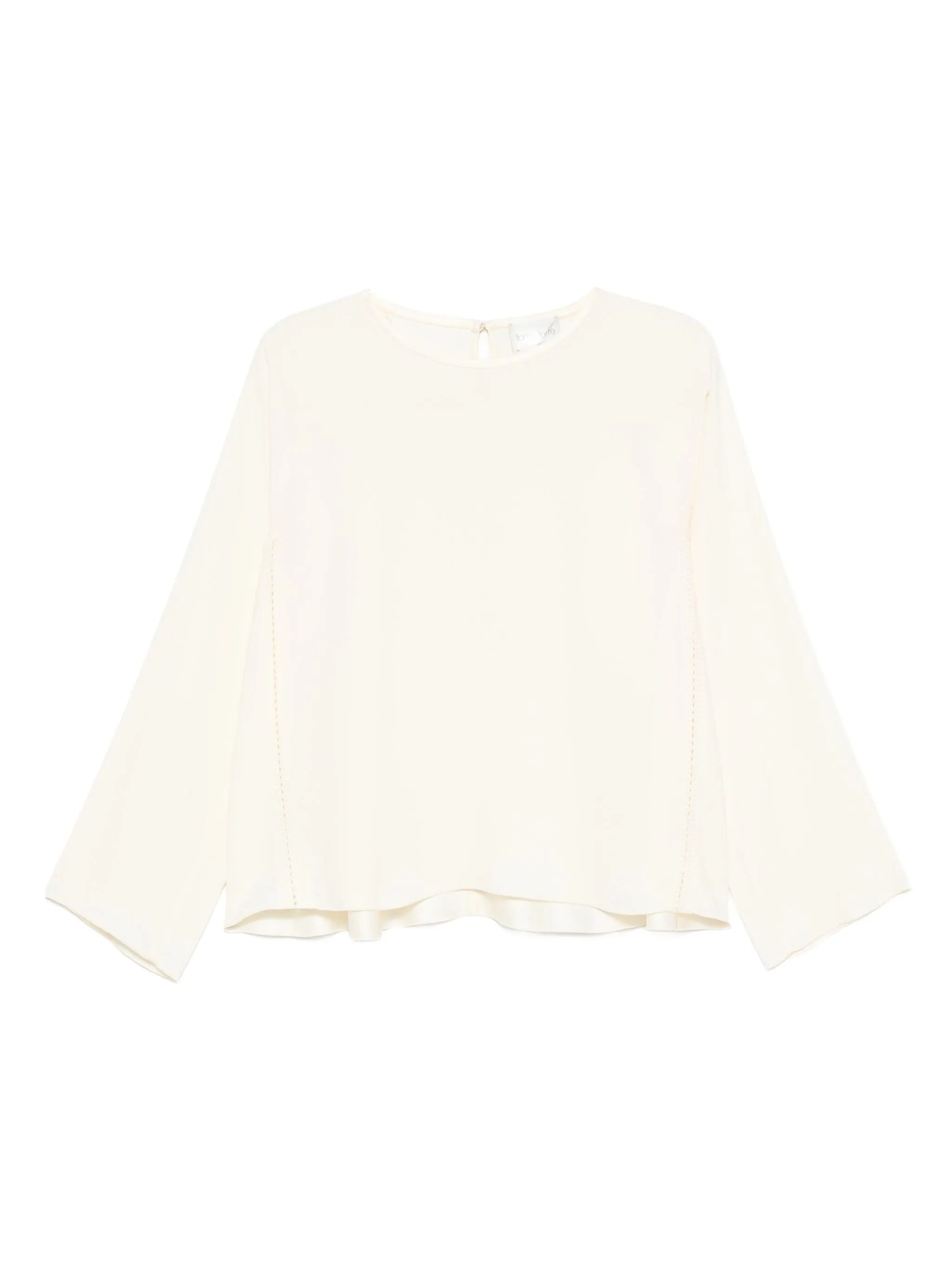 matte anvers satin embroidered top