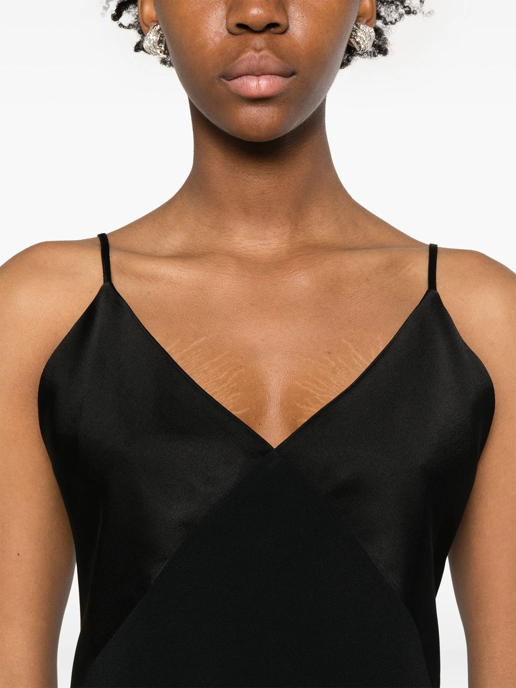 shiny anvers satin strap top