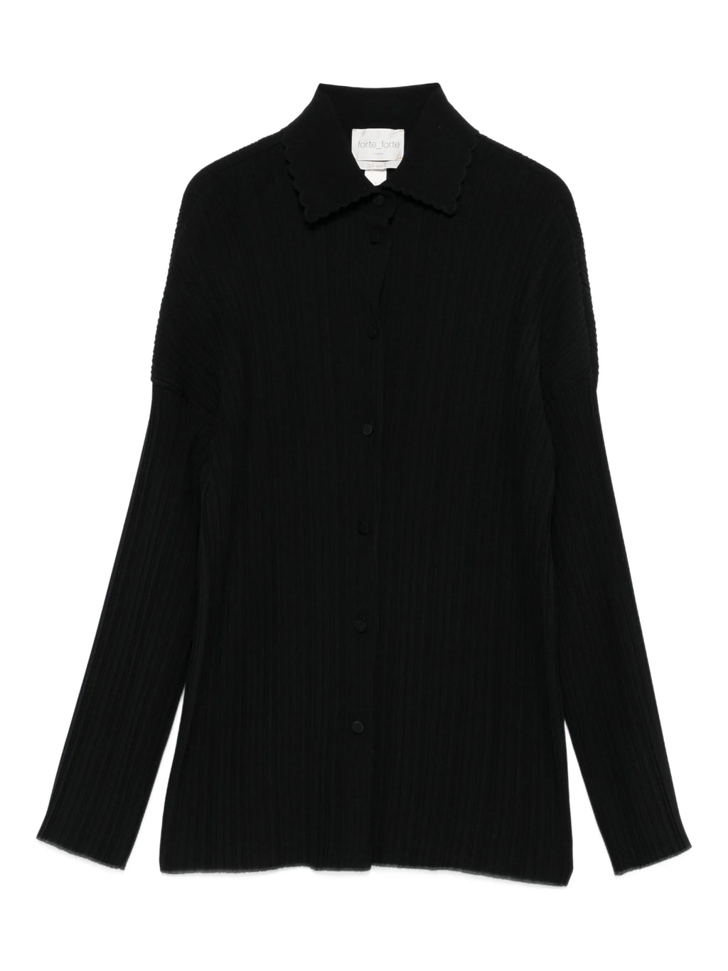poly crepe plisse` overshirt