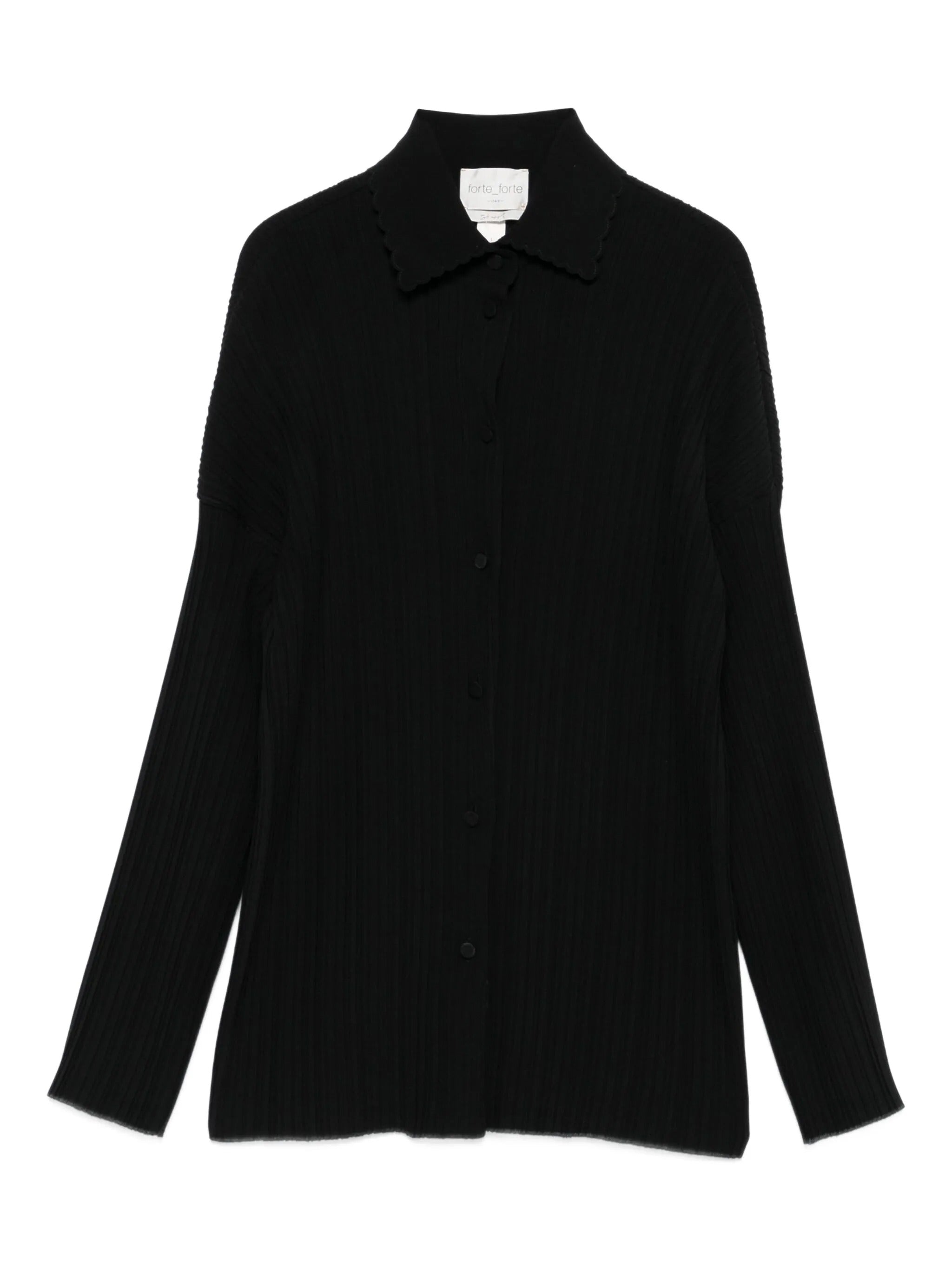 poly crepe plisse` overshirt