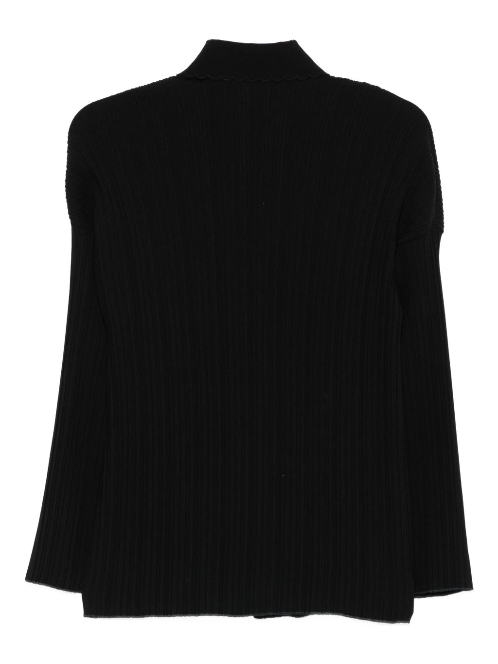 poly crepe plisse` overshirt