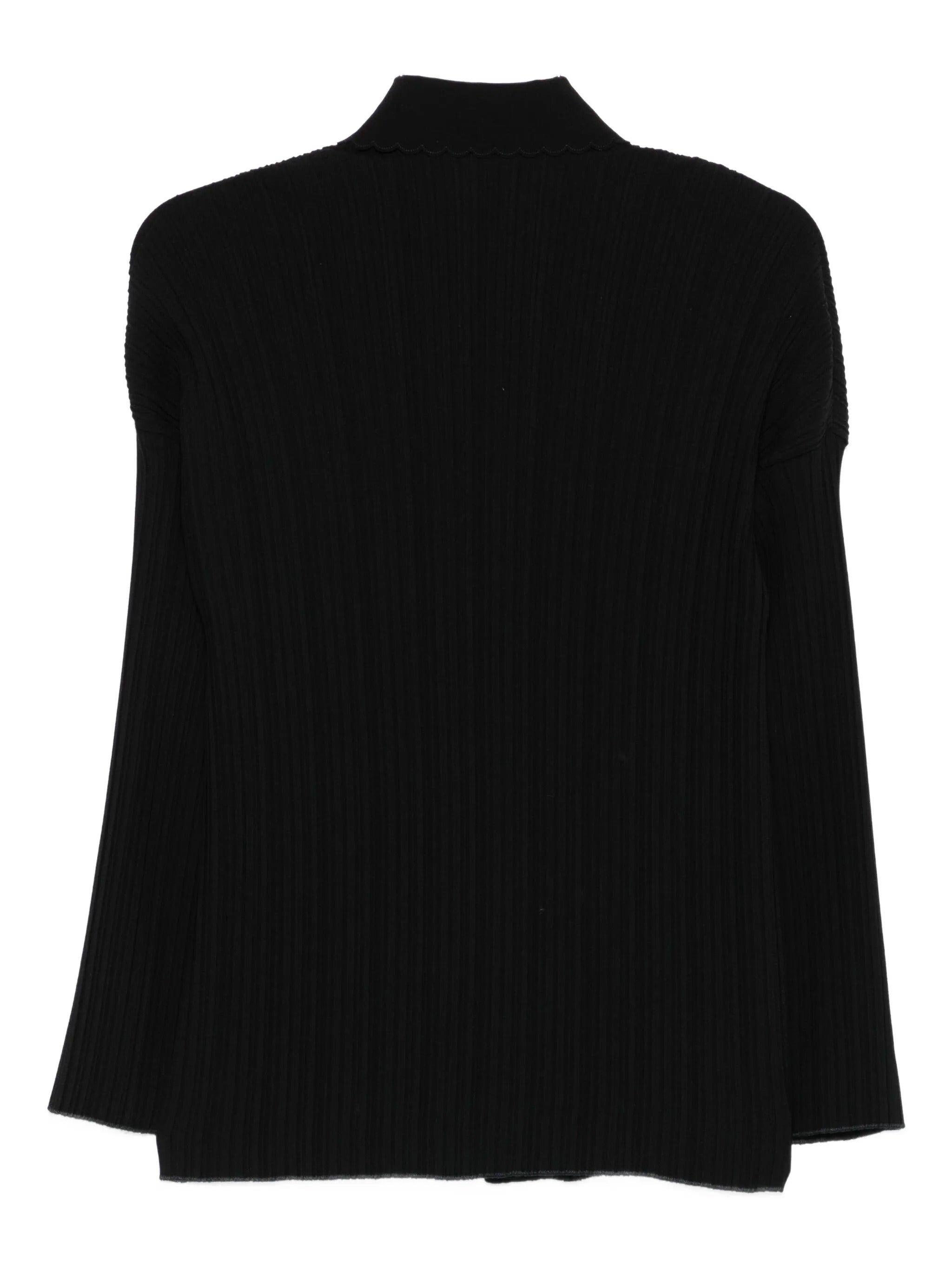 poly crepe plisse` overshirt