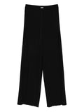 poly crepe plisse` regular waist pants