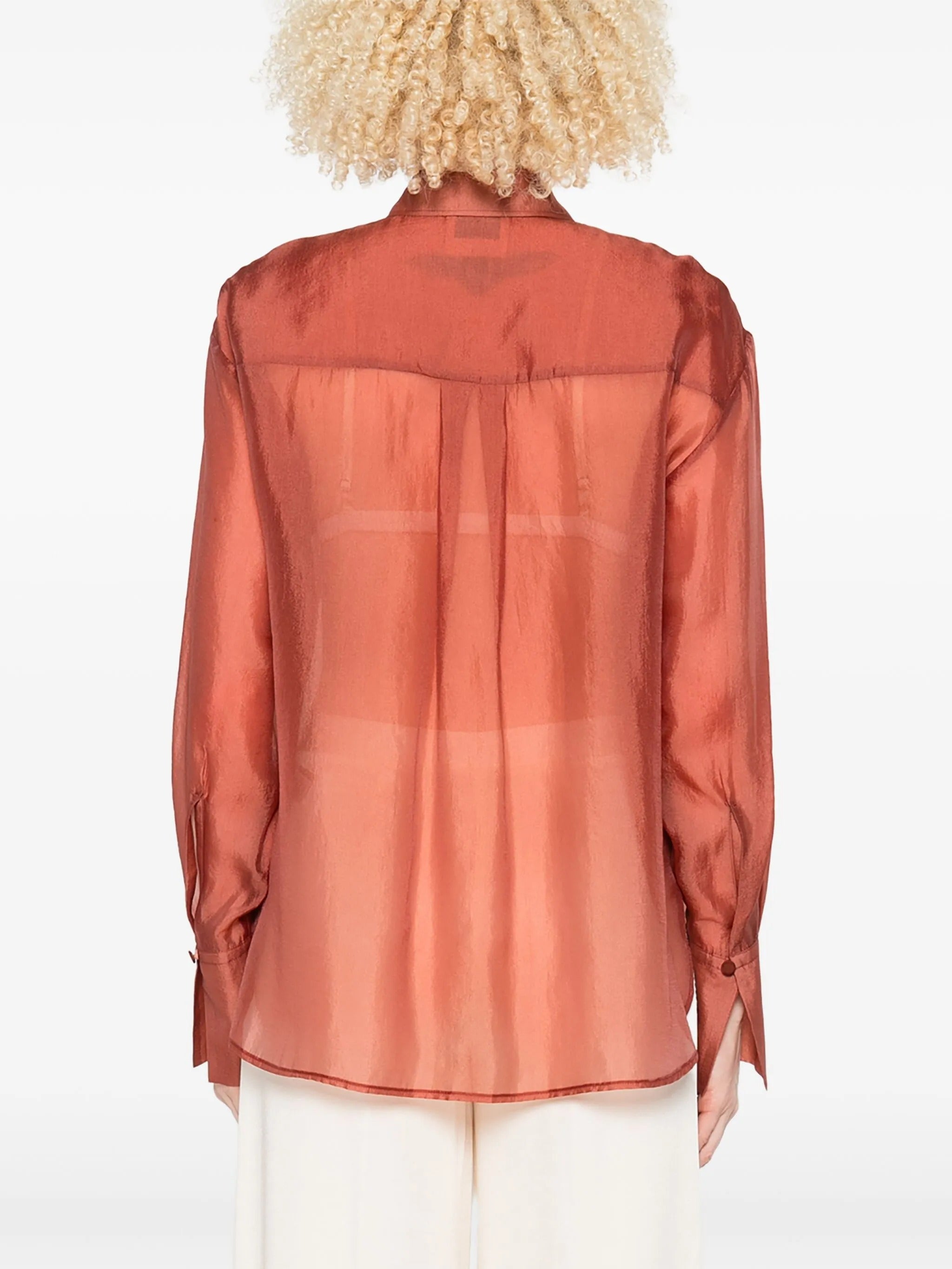 contemporary organza masculine shirt