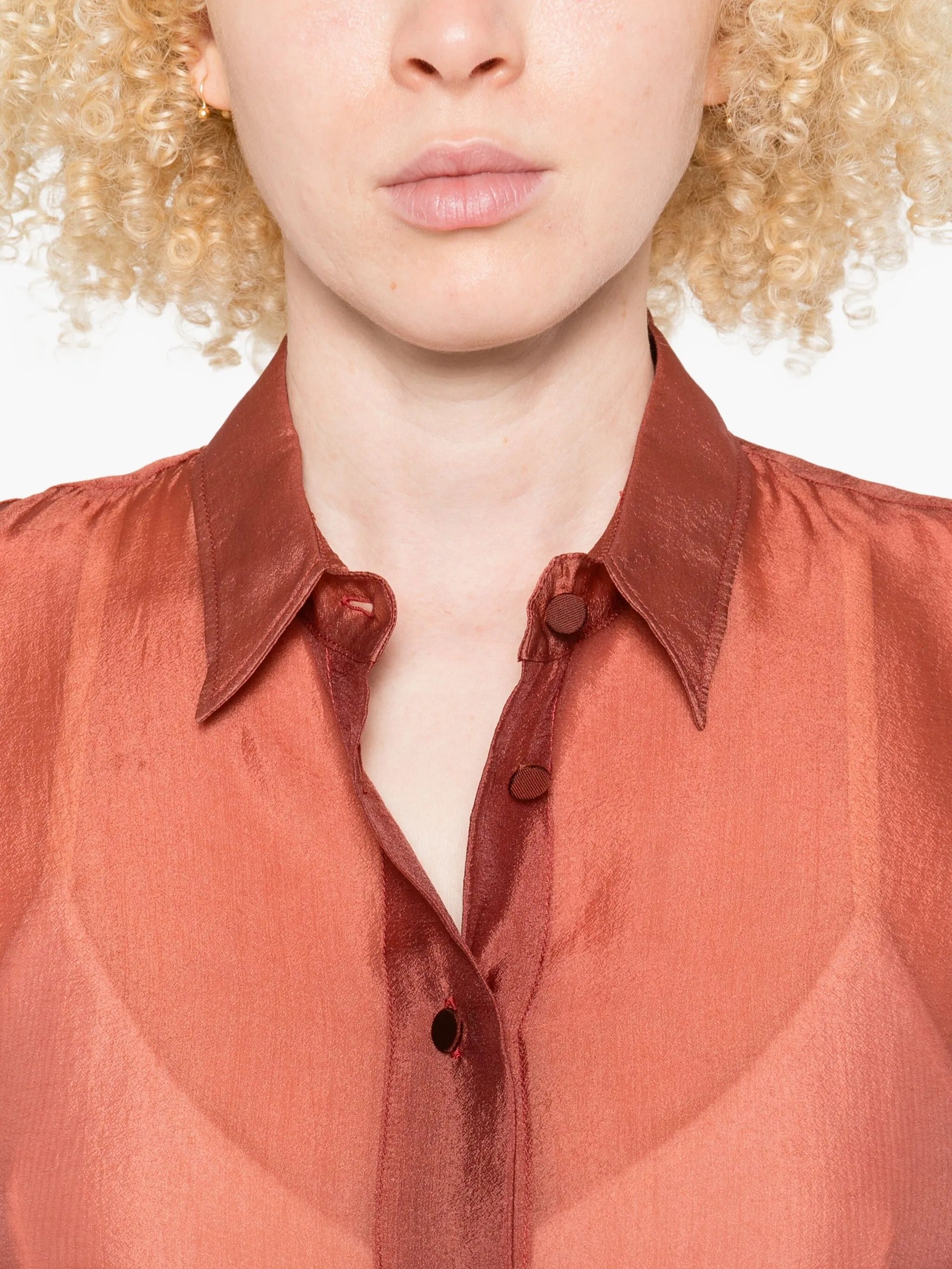 contemporary organza masculine shirt