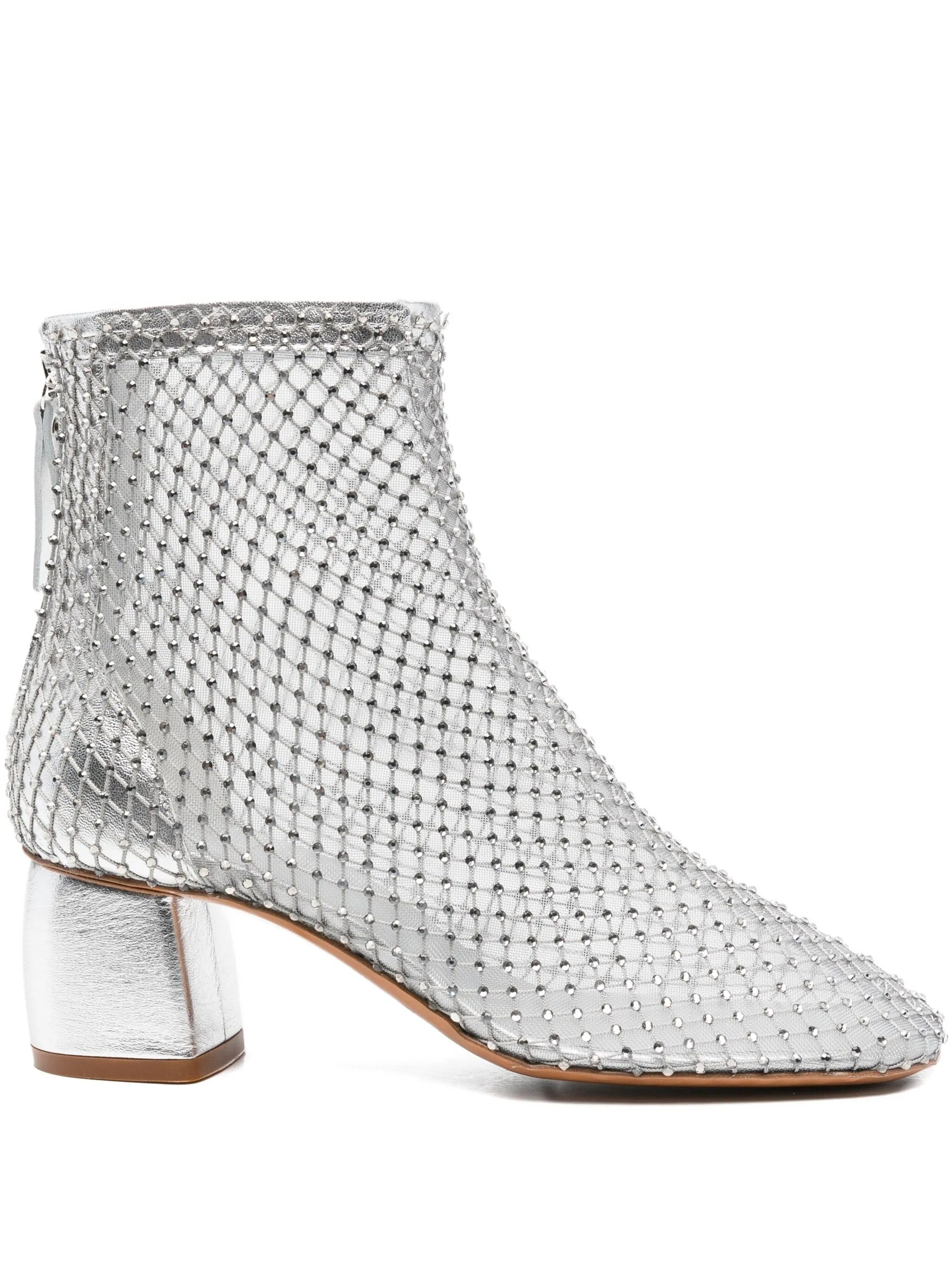 strass mesh chic anckle boots