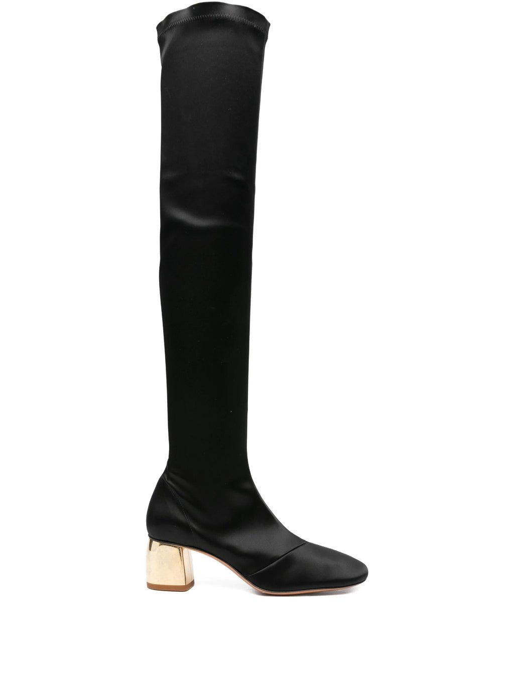 high satin boots