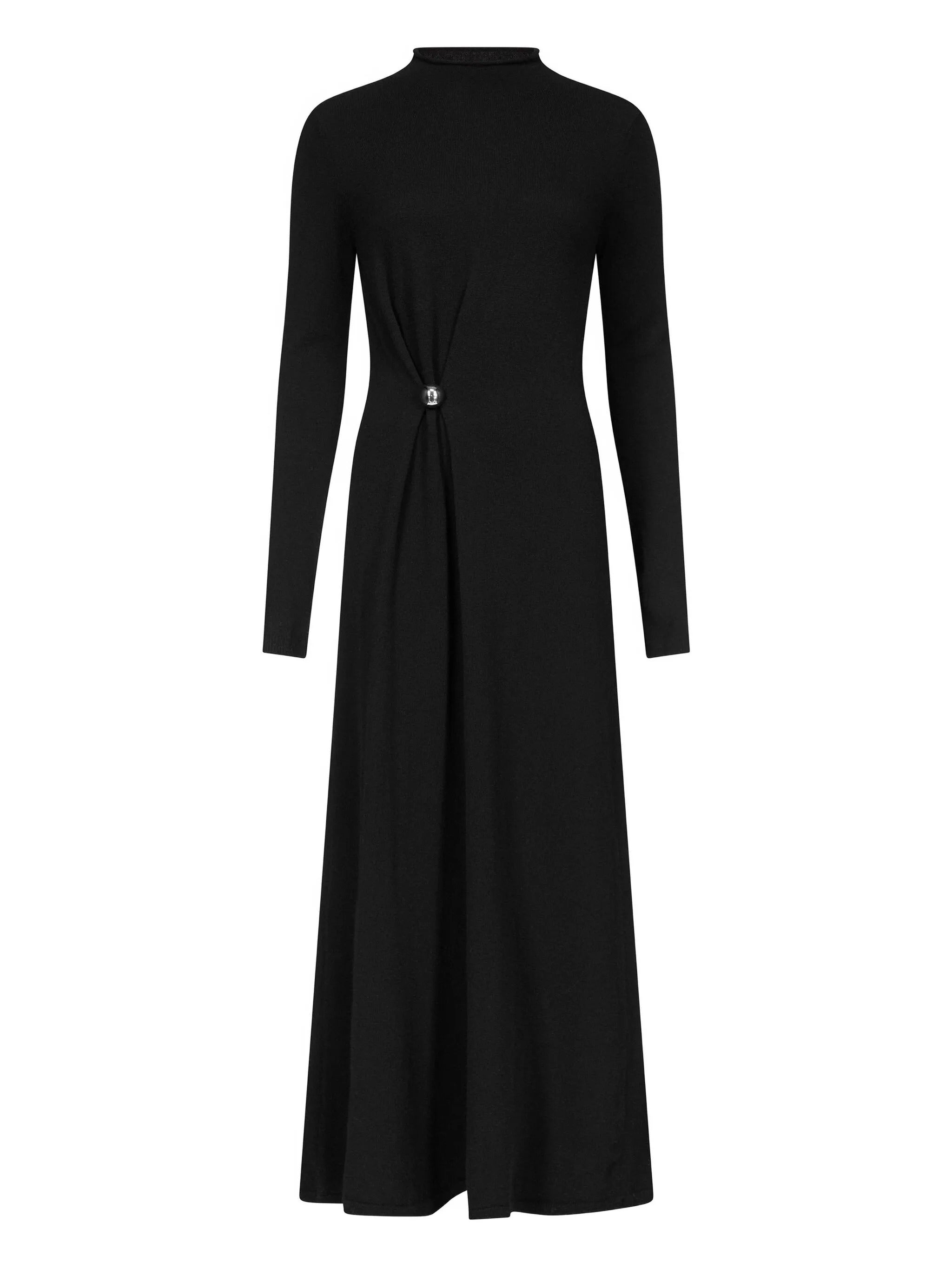 LUCERO DRAPED KNIT DRESS