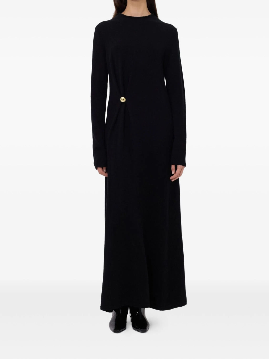 LUCERO DRAPED KNIT DRESS