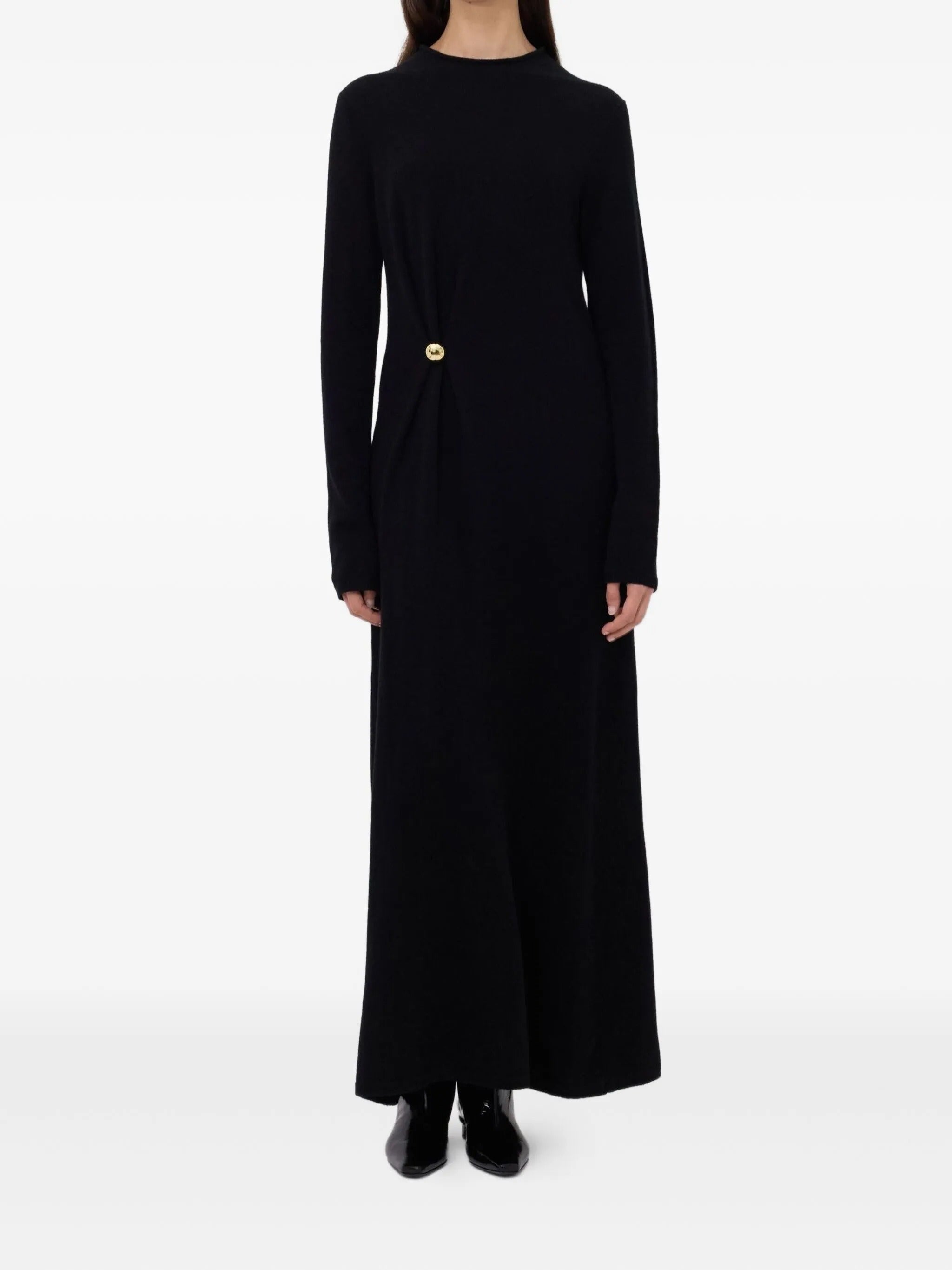 LUCERO DRAPED KNIT DRESS