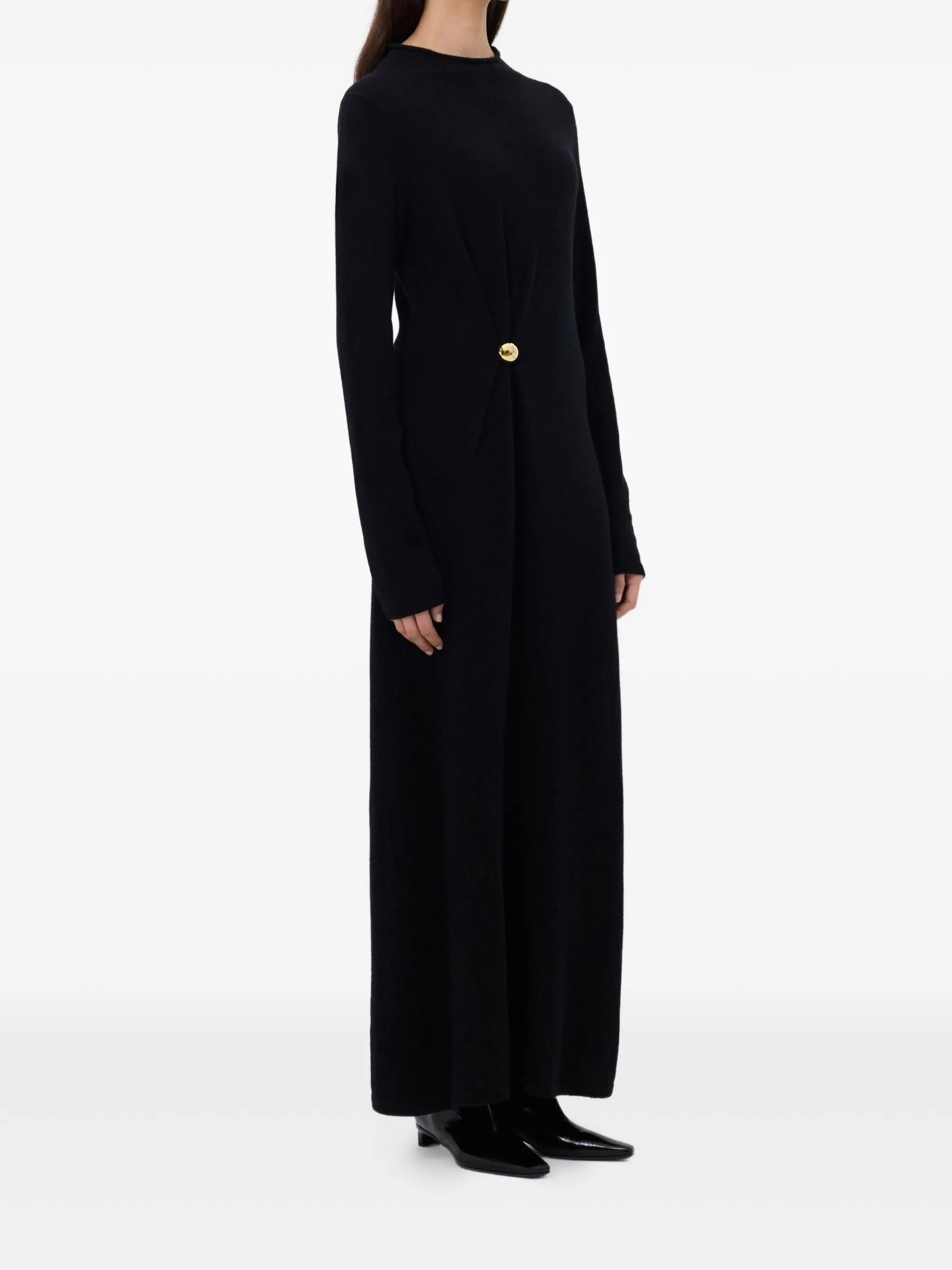 LUCERO DRAPED KNIT DRESS