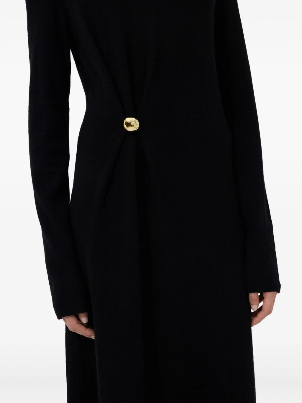 LUCERO DRAPED KNIT DRESS