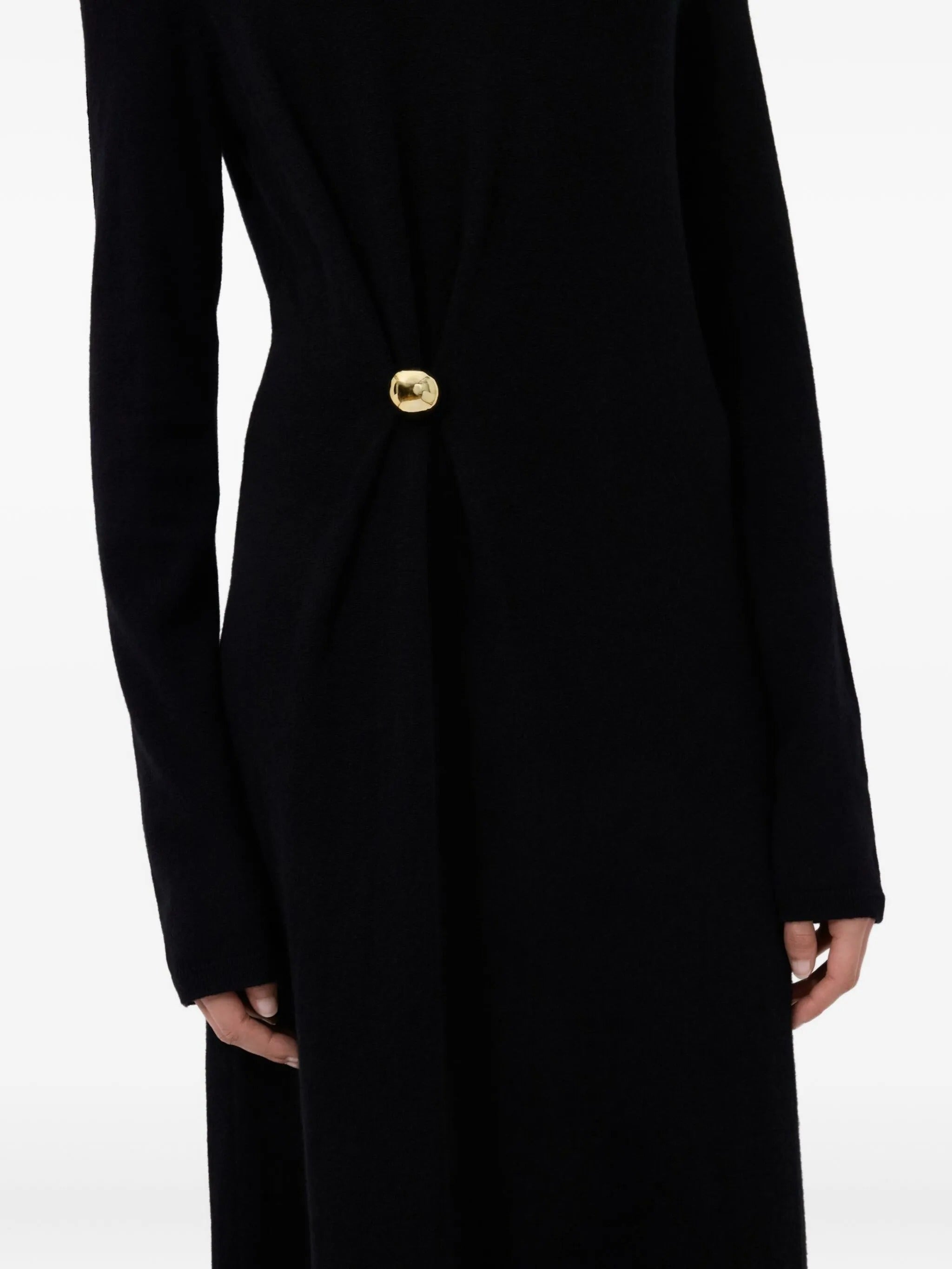 LUCERO DRAPED KNIT DRESS