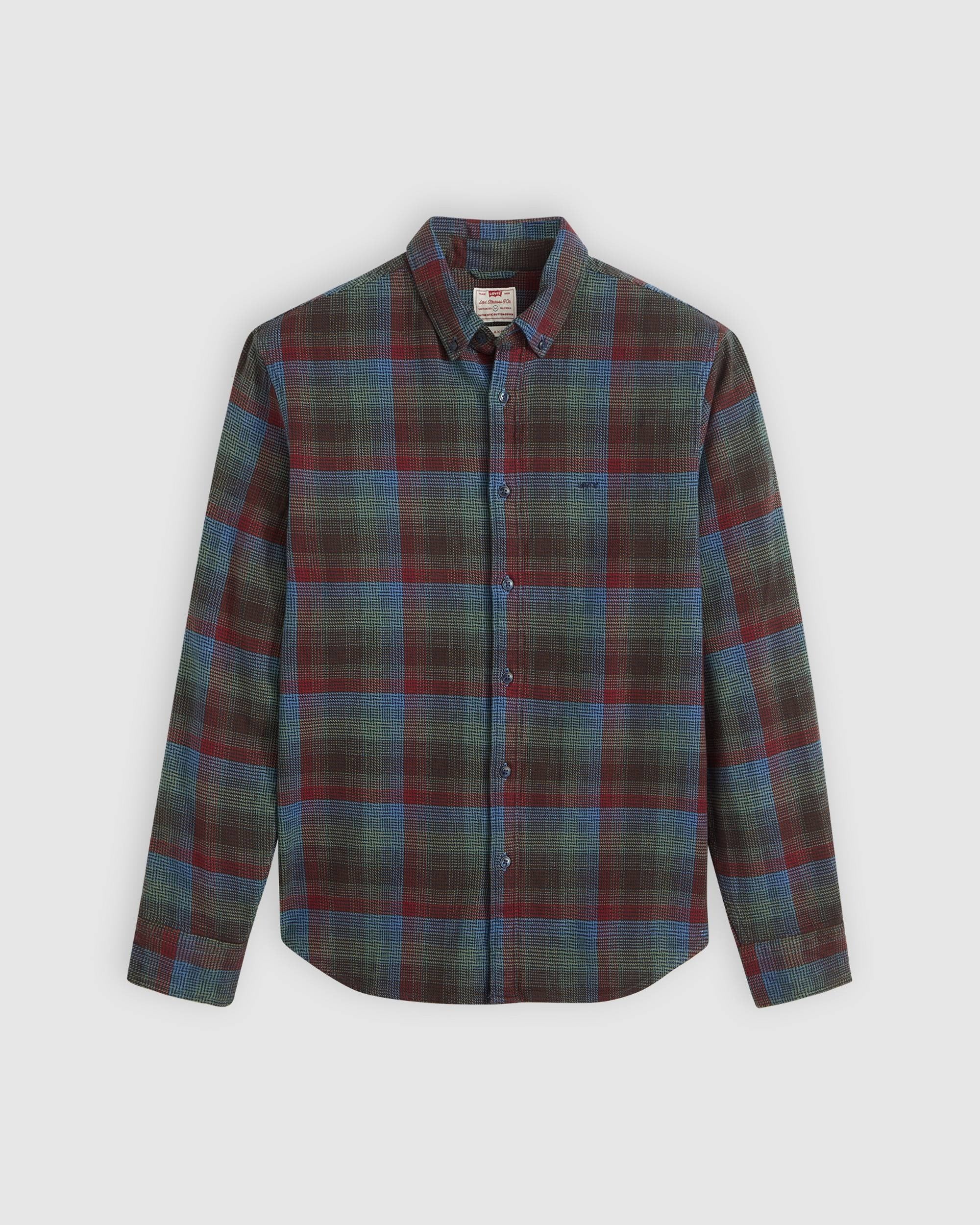 AUTHENTIC BUTTON DOWN BENNETT PLAID NAVY