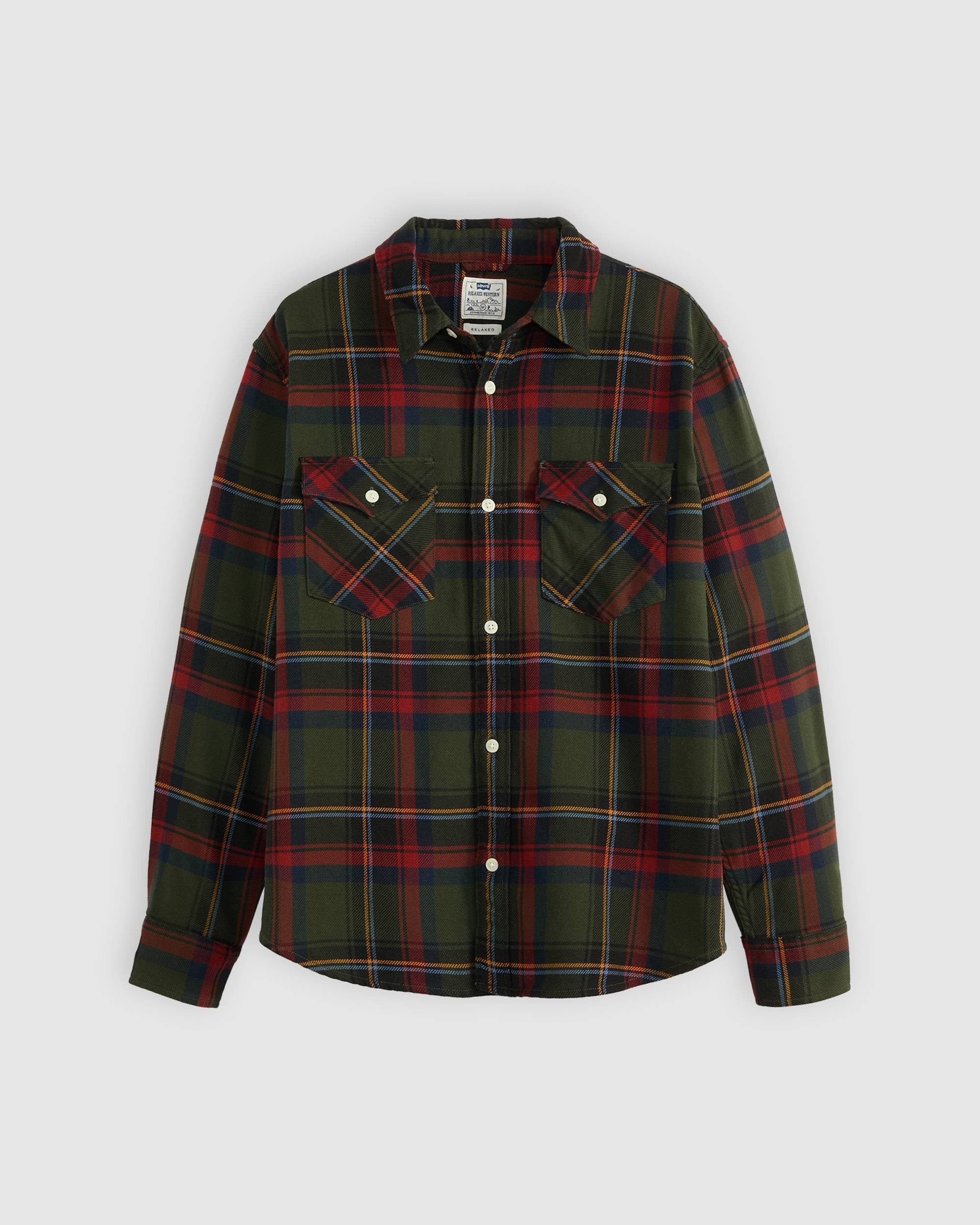 RELAXED FIT WESTERN HERMAN PLAID DUFFEL