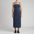 SEAMED BUSTIER DRESS RETRO STONE DRESS