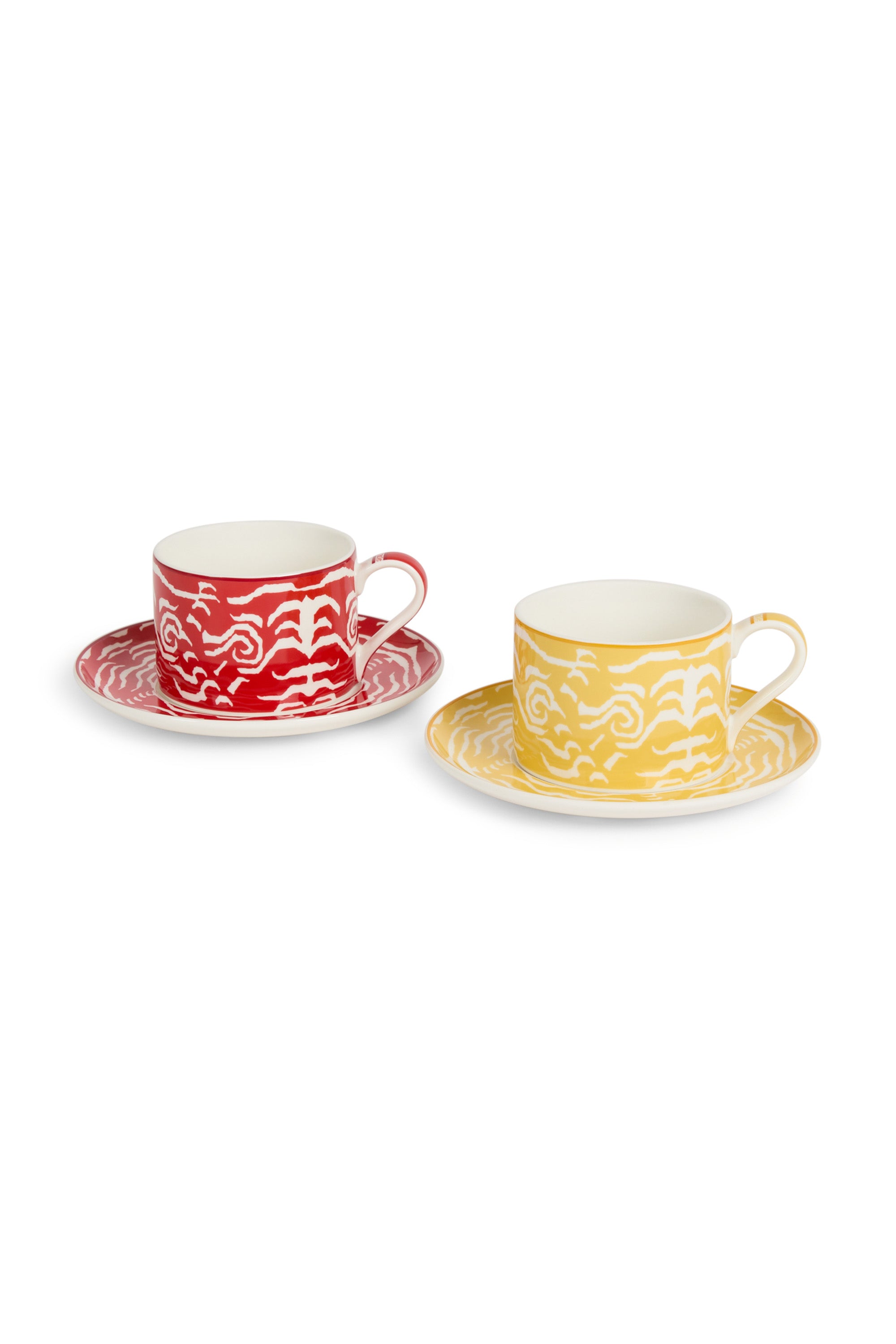 Porcelain Tea Set Indian Tiger