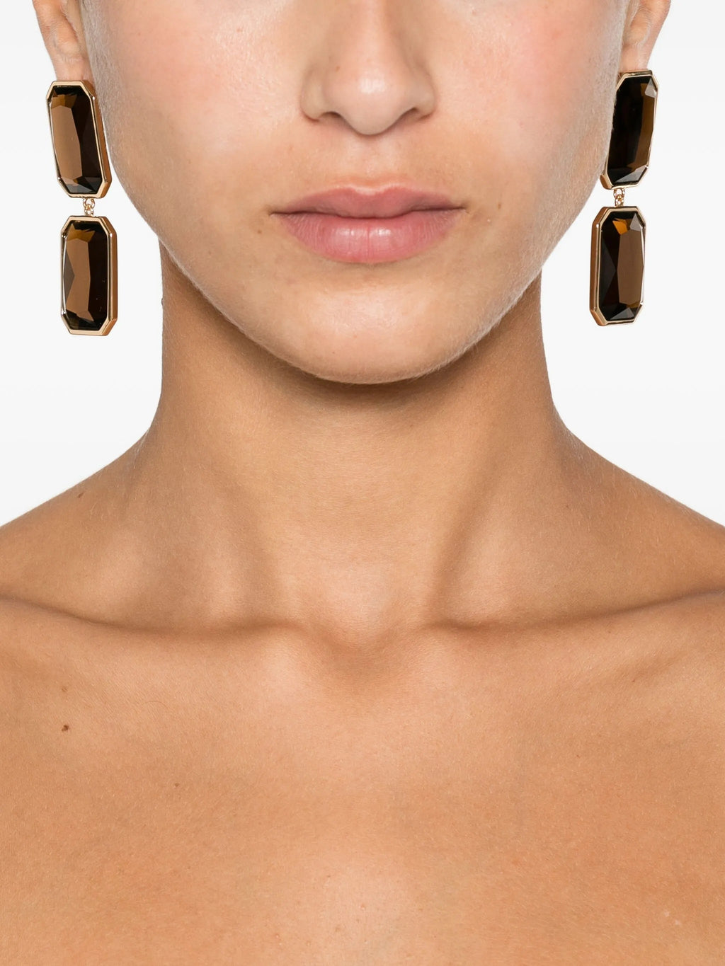 AMBER TIERED EARRINGS