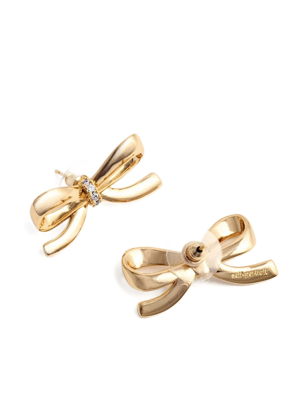 GOLD BOW EARRINGS