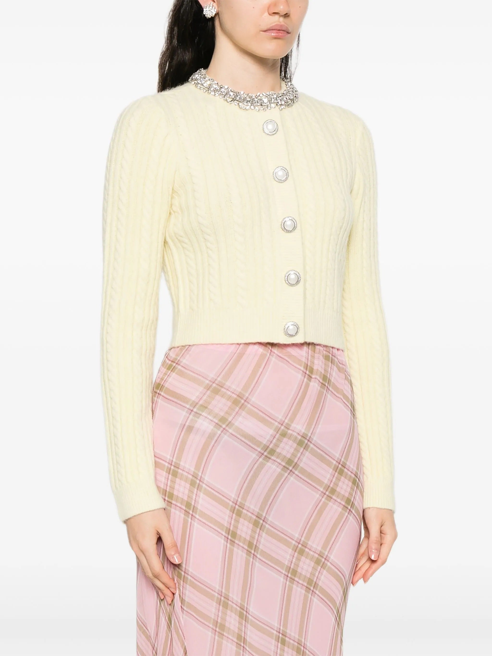 YELLOW ALPACA CARDIGAN