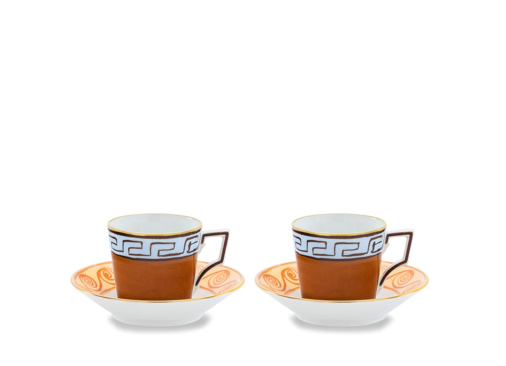 IL VIAGGIO DI NETTUNO - LUNA SET 2 TAZZE CAFFE` CON PIATTO PZ 4