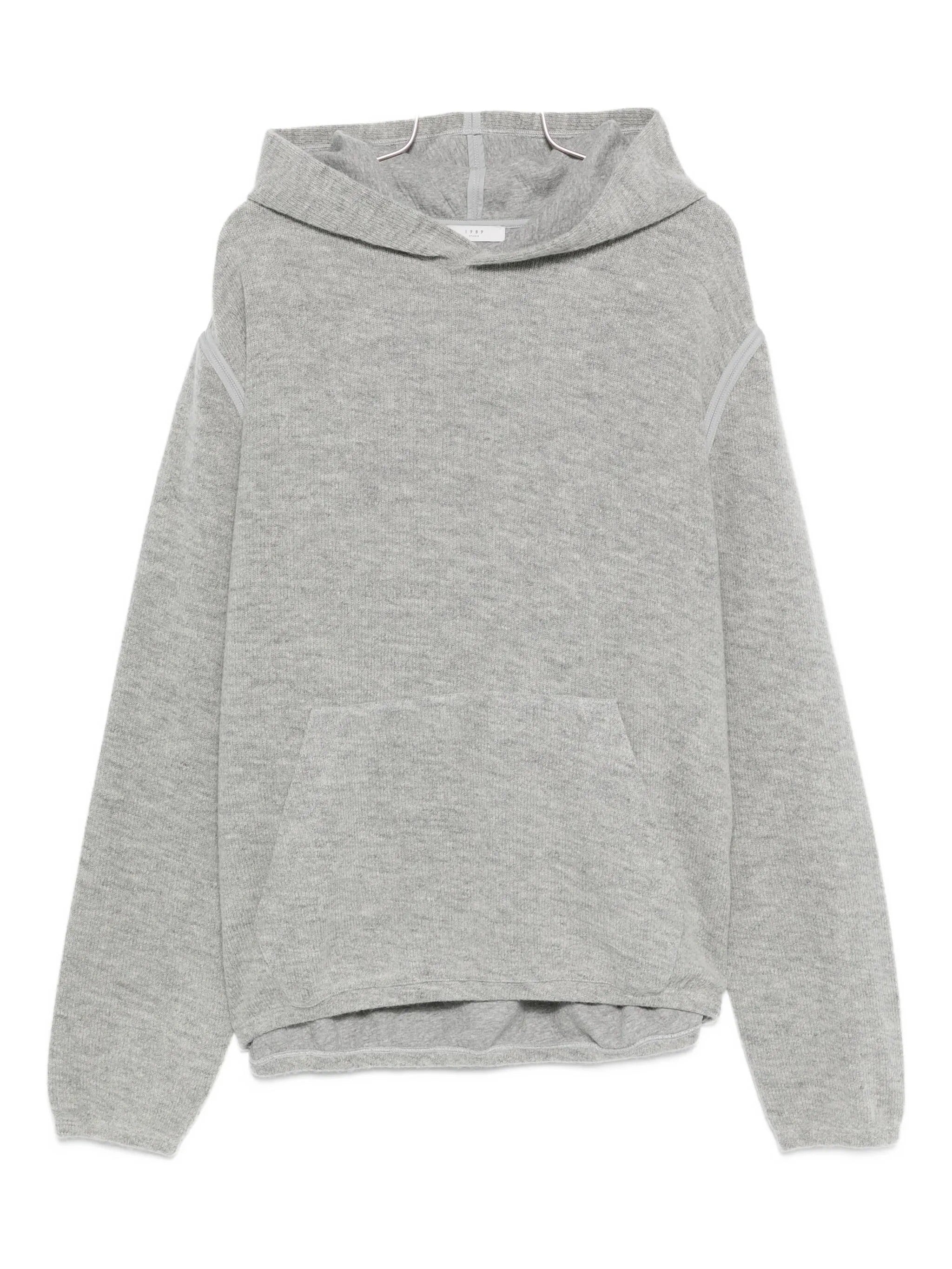 CUT KNIT HOODIE
