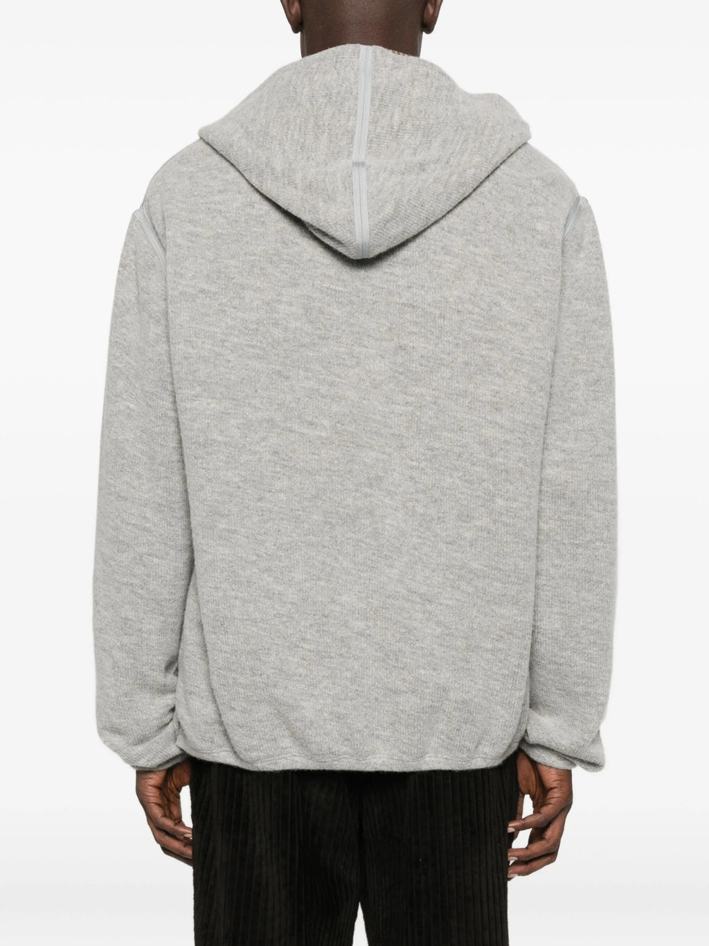 CUT KNIT HOODIE