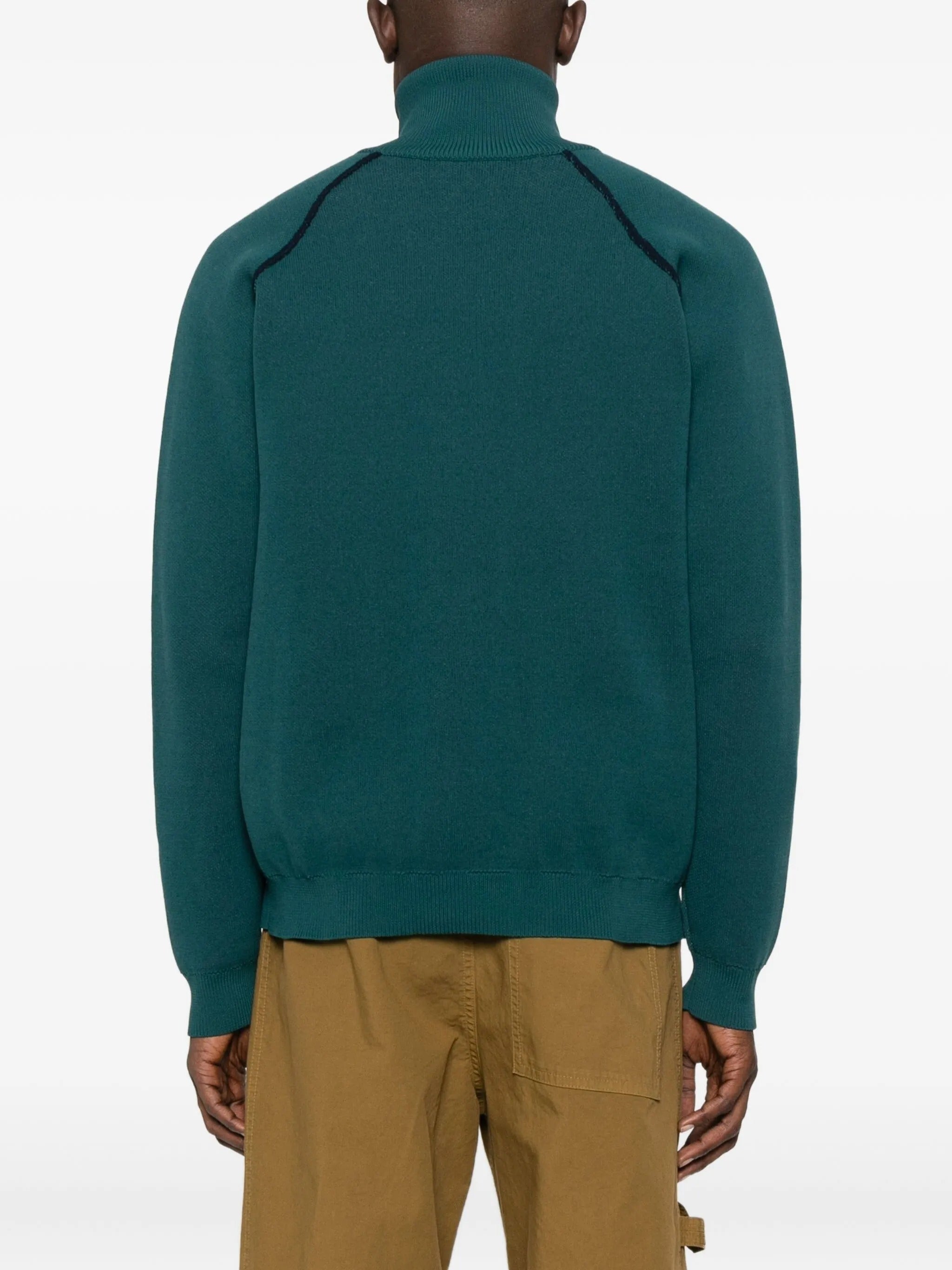 FULL ZIP RAGLAN SWEATER